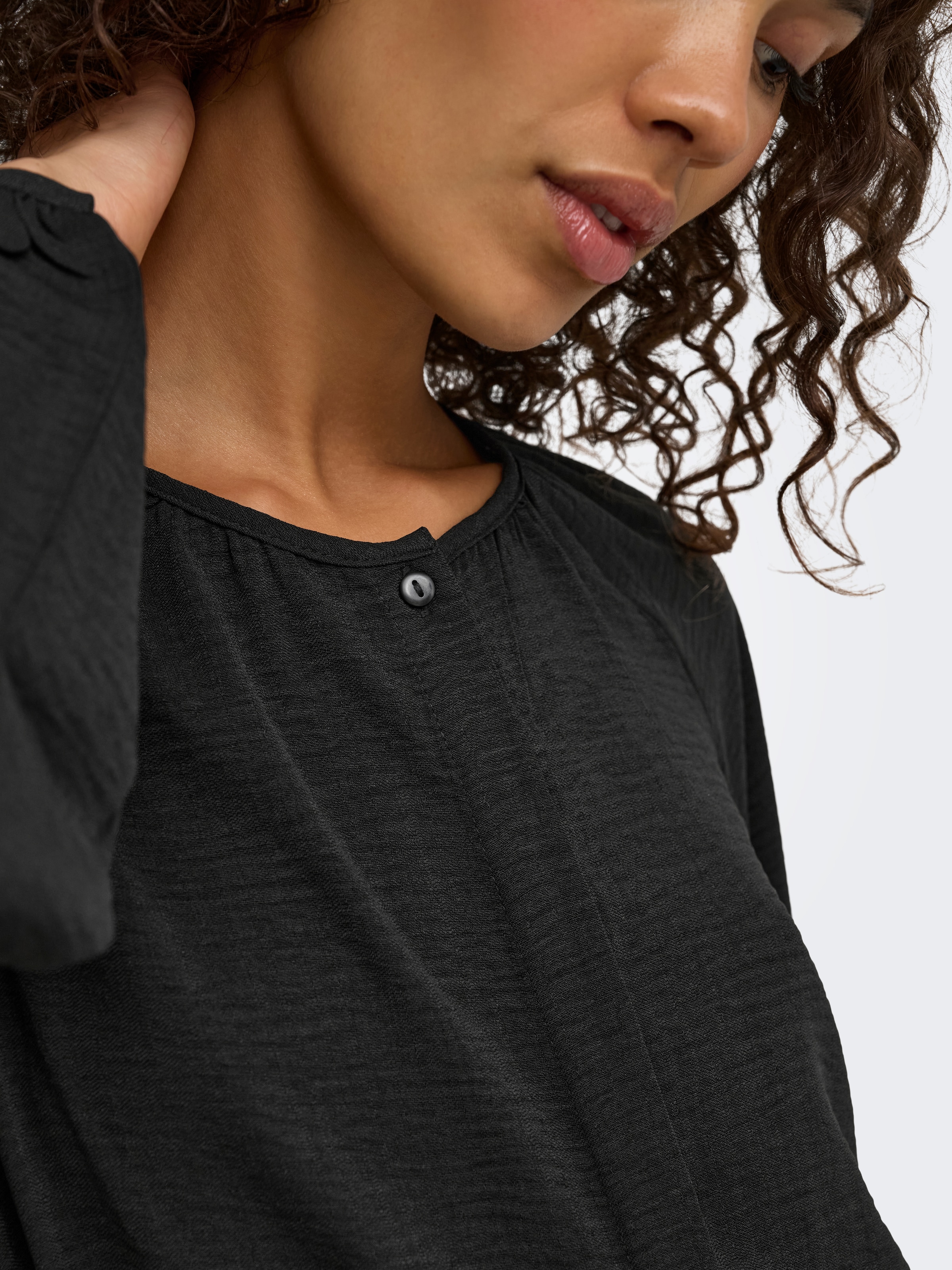 JDY Langarmbluse »JDYDIVYA LIFE L/S O-NECK SHIRT WVN« Polyester