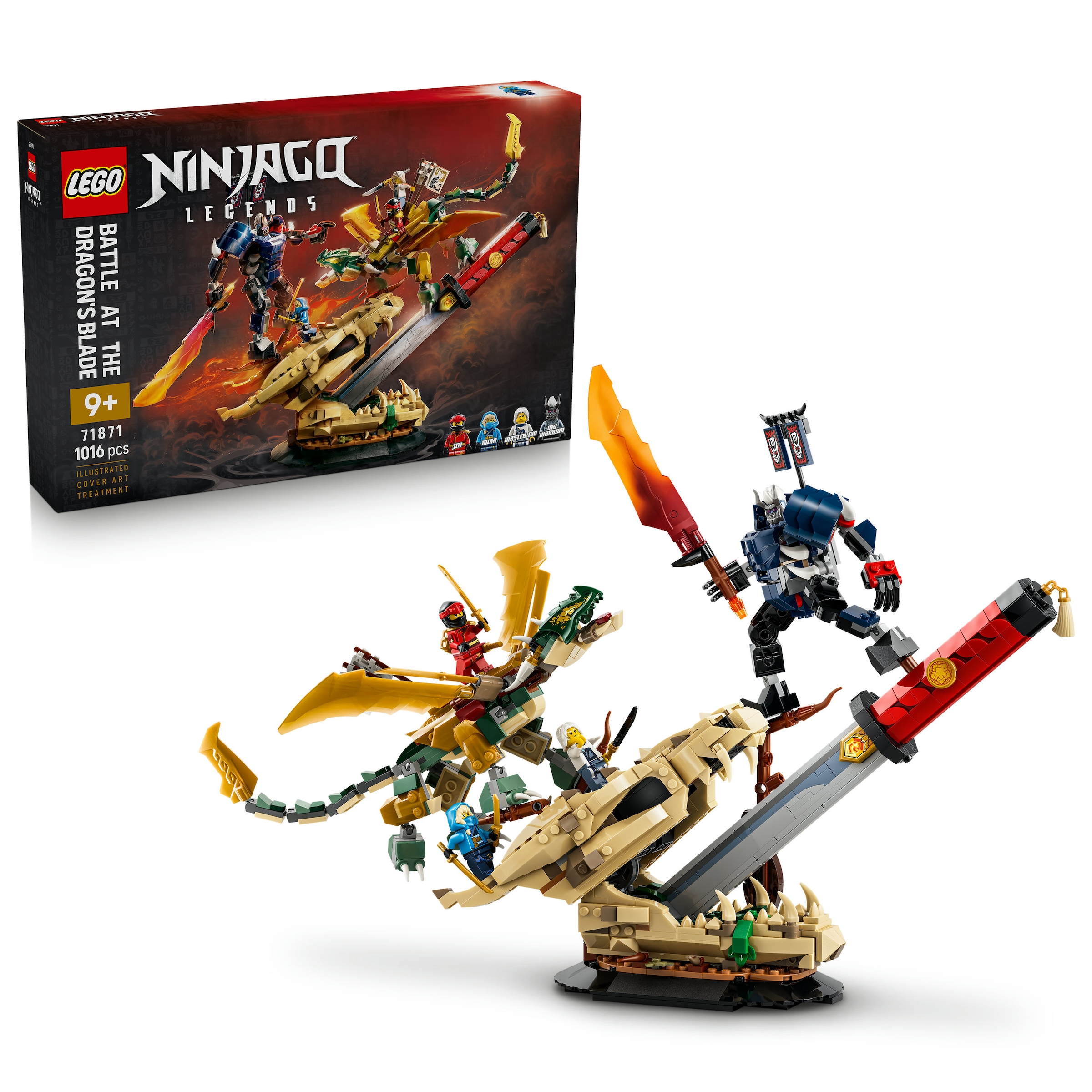 LEGO Kinder Konstruktionsspielsteine "Showdown auf der Drachenklinge (71871), LEGO Ninjago", bunt, Kunststoff, Spielbausteine, Made in Europe