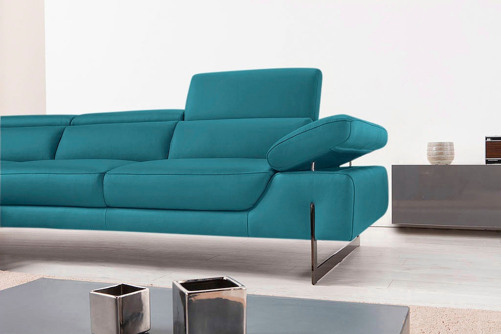 Egoitaliano Ecksofa »Queenie, extravagantes Sofa mit erstklassigem Sitzkomfort«, mit verstellbarer Armlehne und Kopfteilen für Wohlfühlkomfort