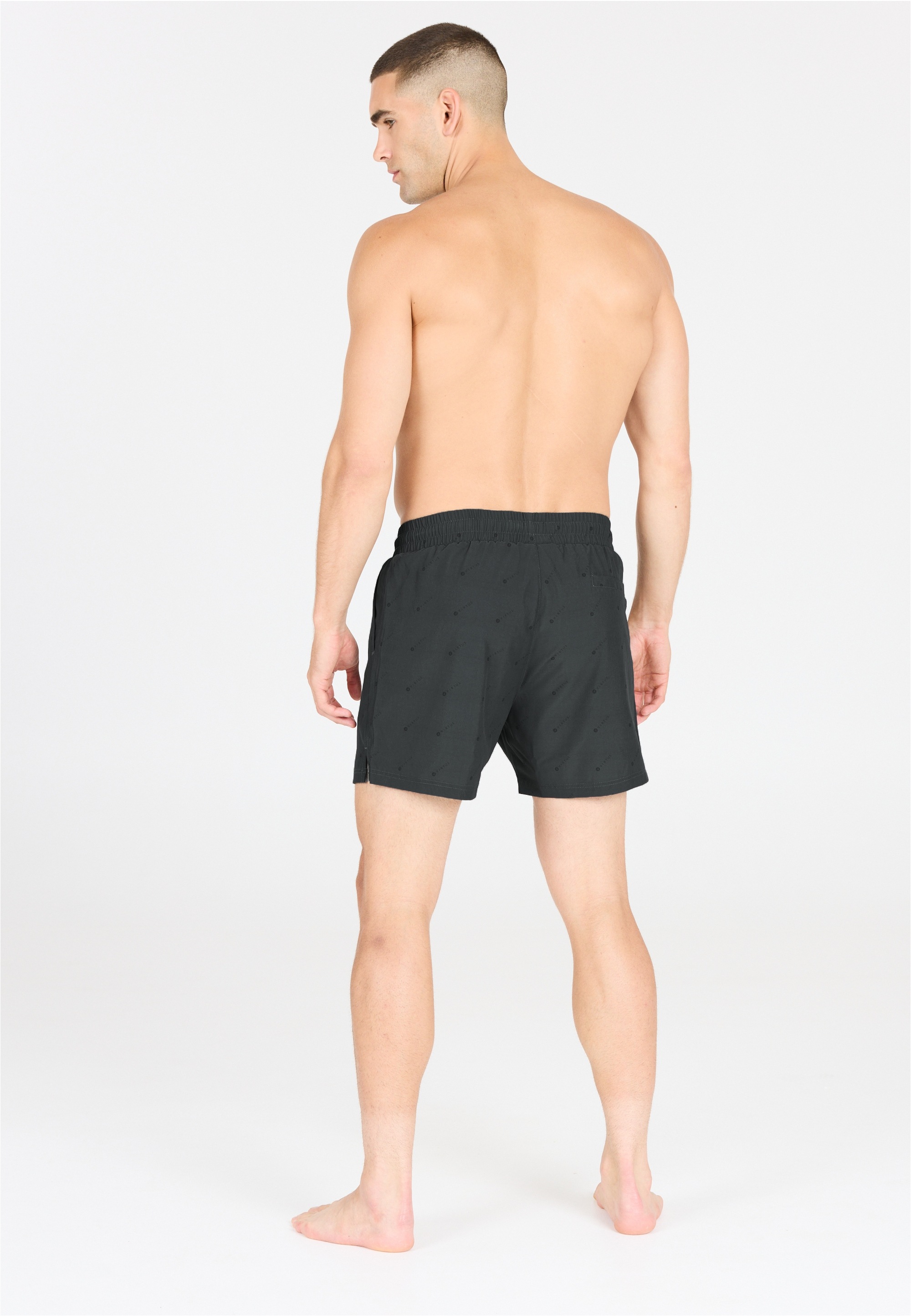 Badeshorts VIRTUS "Andream", Herren, Gr. XL, US-Größen, grau (anthrazit), Elasthan, Polyester, mehrfarbig, Badehosen Badeshorts, Aus atmungsaktivem Material 3