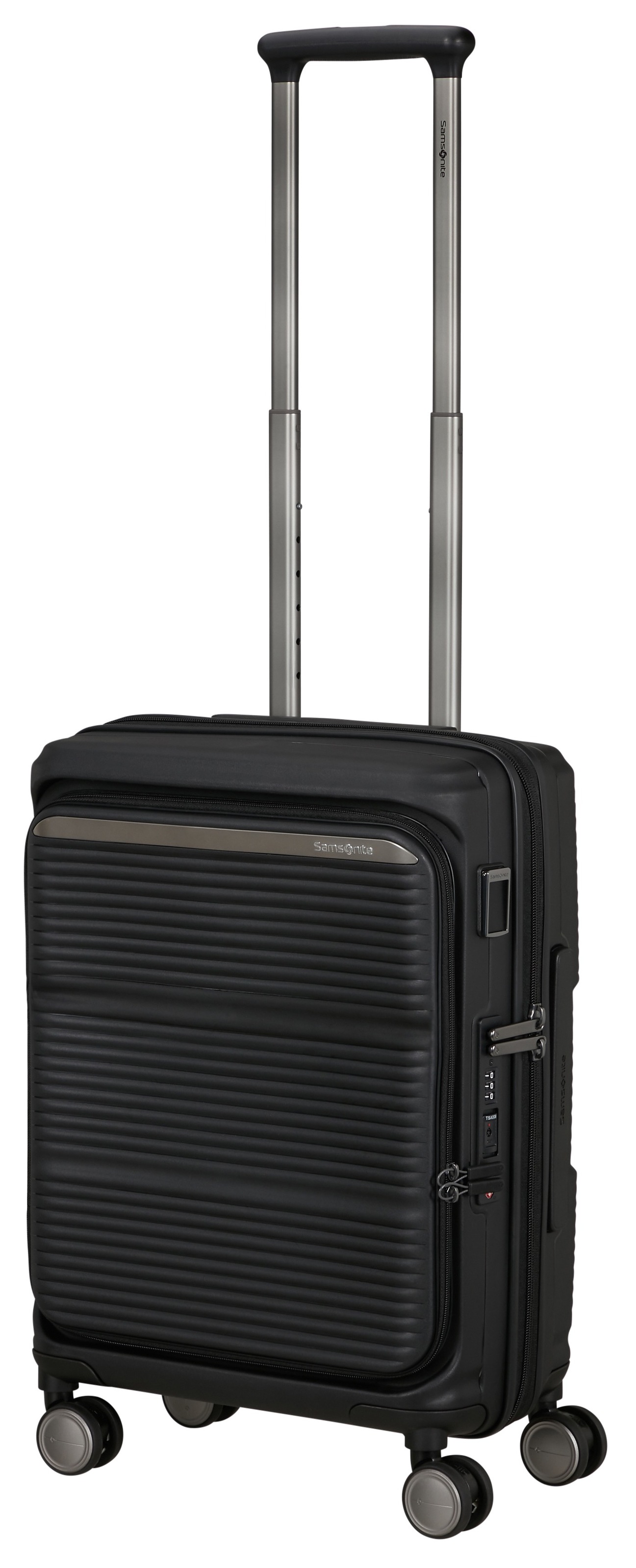 Samsonite 55cm Cabin Suitcase Front Pocket - Paralux - Black - 822930 - 5400520375971