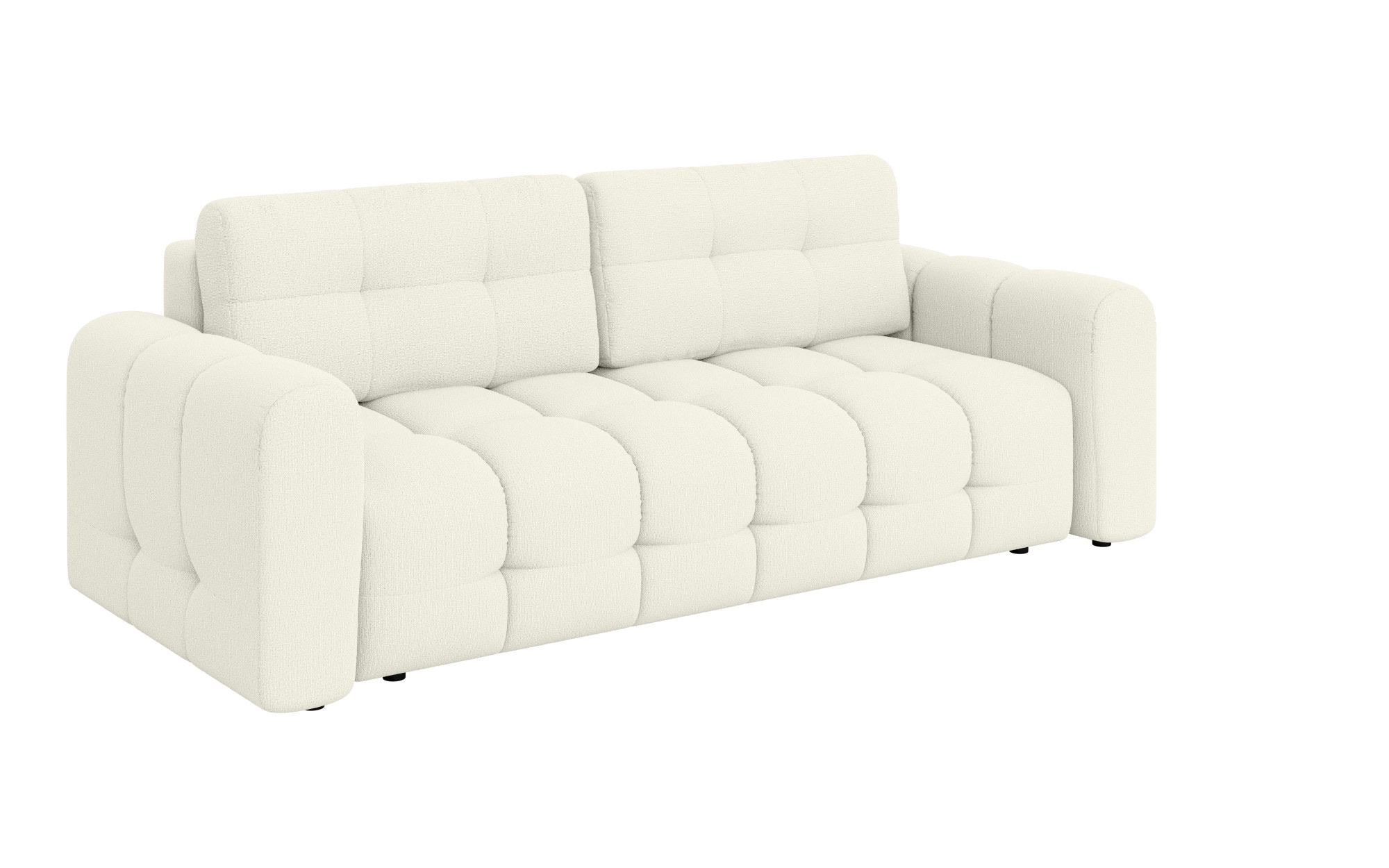 INOSIGN 3-Sitzer »Manilla, wahlweise mit Bettfunktion, B/T/H 265/117/91 cm«, mit Wellenunterfederung, in verschiedenen Materialien und Farben