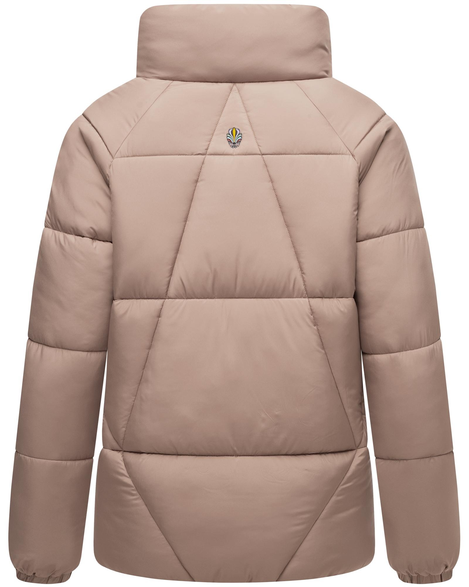 Navahoo Steppjacke »Schokolinaa 14«, ohne Kapuze, Winterjacke mit modischer Steppung & hohem Kragen