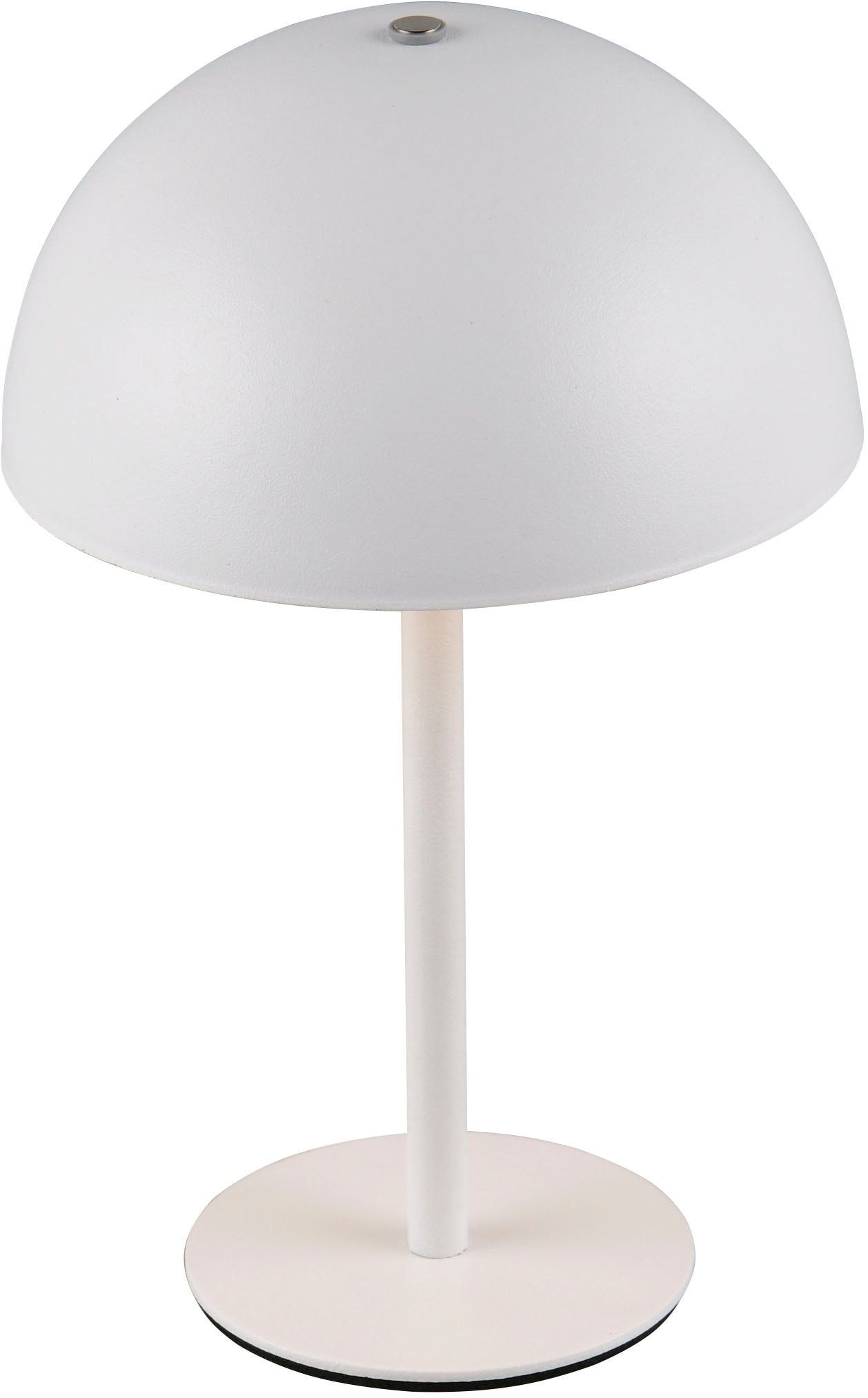 REALITY Leuchten LED Tischleuchte »MUNOZ, Akku Tischleuchte mit Touchdimmer + USB Anschluss, IP20 indoor«, 1 flammig, Leuchtmittel LED-Board | LED fest integriert, bis zu 10h Akkulaufzeit, laden per USB max 7-9h, Akku Leuchte Pilzform