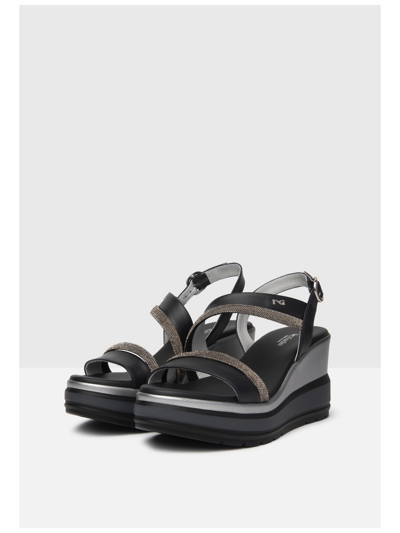 Nero Giardini Keilsandalette »Nero Giardini Sandalen Leder«