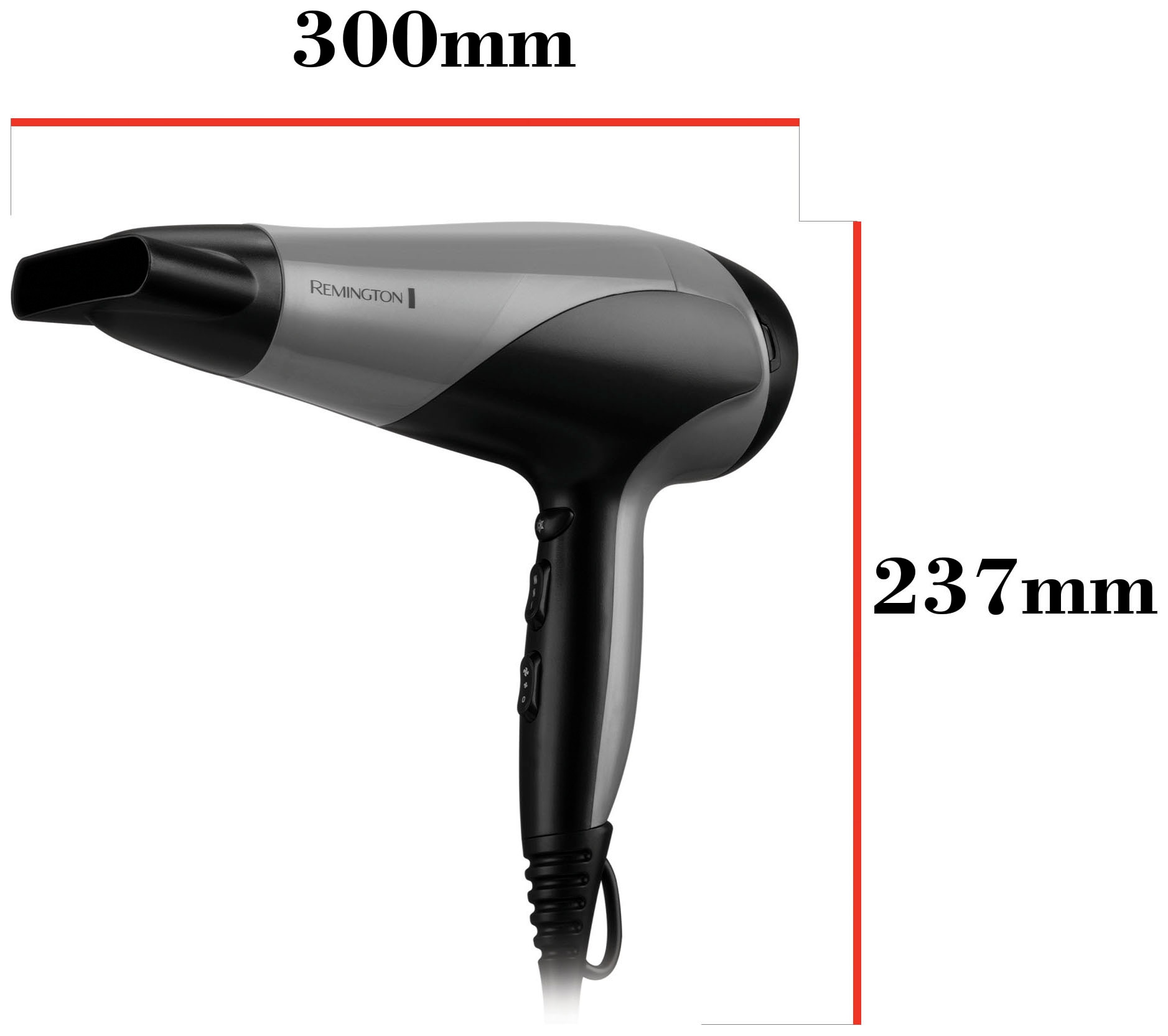 Remington Ionic-Haartrockner »Ionic Dry Ionenpflege, W, kaufen Schnelles, & 2200 | Stylingdüse 2 2200 effizientes Diffusor Styling, D3190S«, BAUR Aufsätze