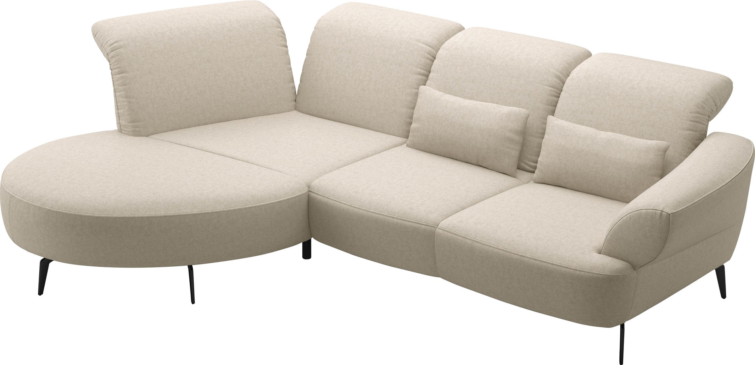 sit&more Ecksofa »Dance«, inkl.System Click&Seat und Sitztiefenverstellung