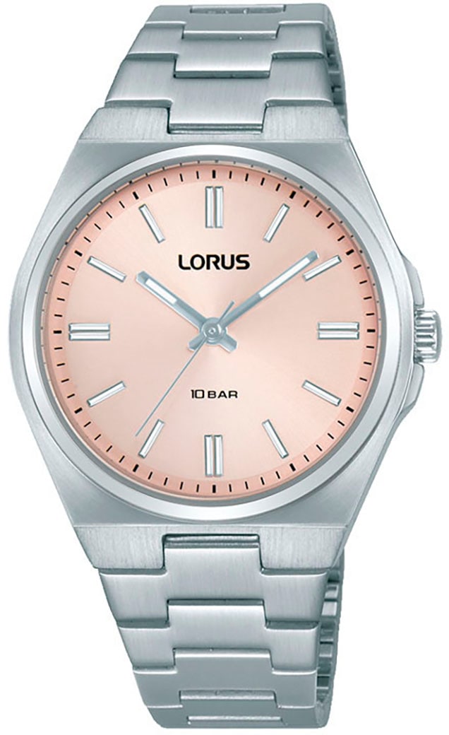 LORUS Quarzuhr Armbanduhr, Damenuhr, Edelstahlarmband, analog, Leuchtindizes