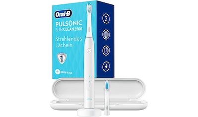 Oral B Schallzahnbürste »Pulsonic Slim Clean 2500«, 2 St. Aufsteckbürsten, mit Reissetui kaufen