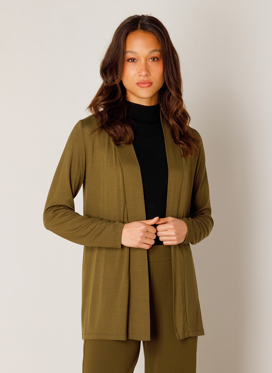 Base Level Strickjacke »Yayla« In elastischem Feinstrick