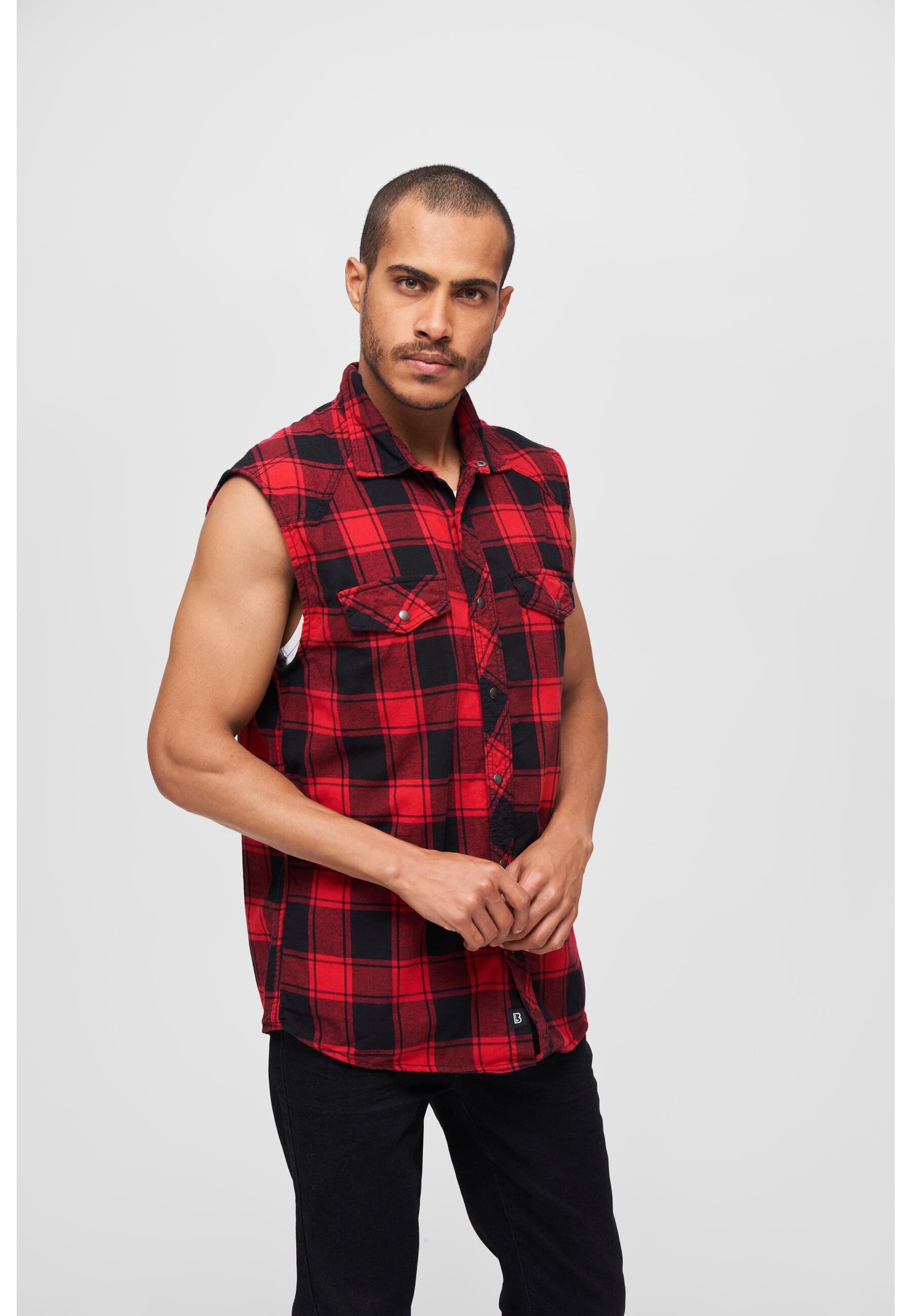 Brandit Jerseyweste »Brandit Herren Checkshirt Sleeveless«, (1 tlg.)