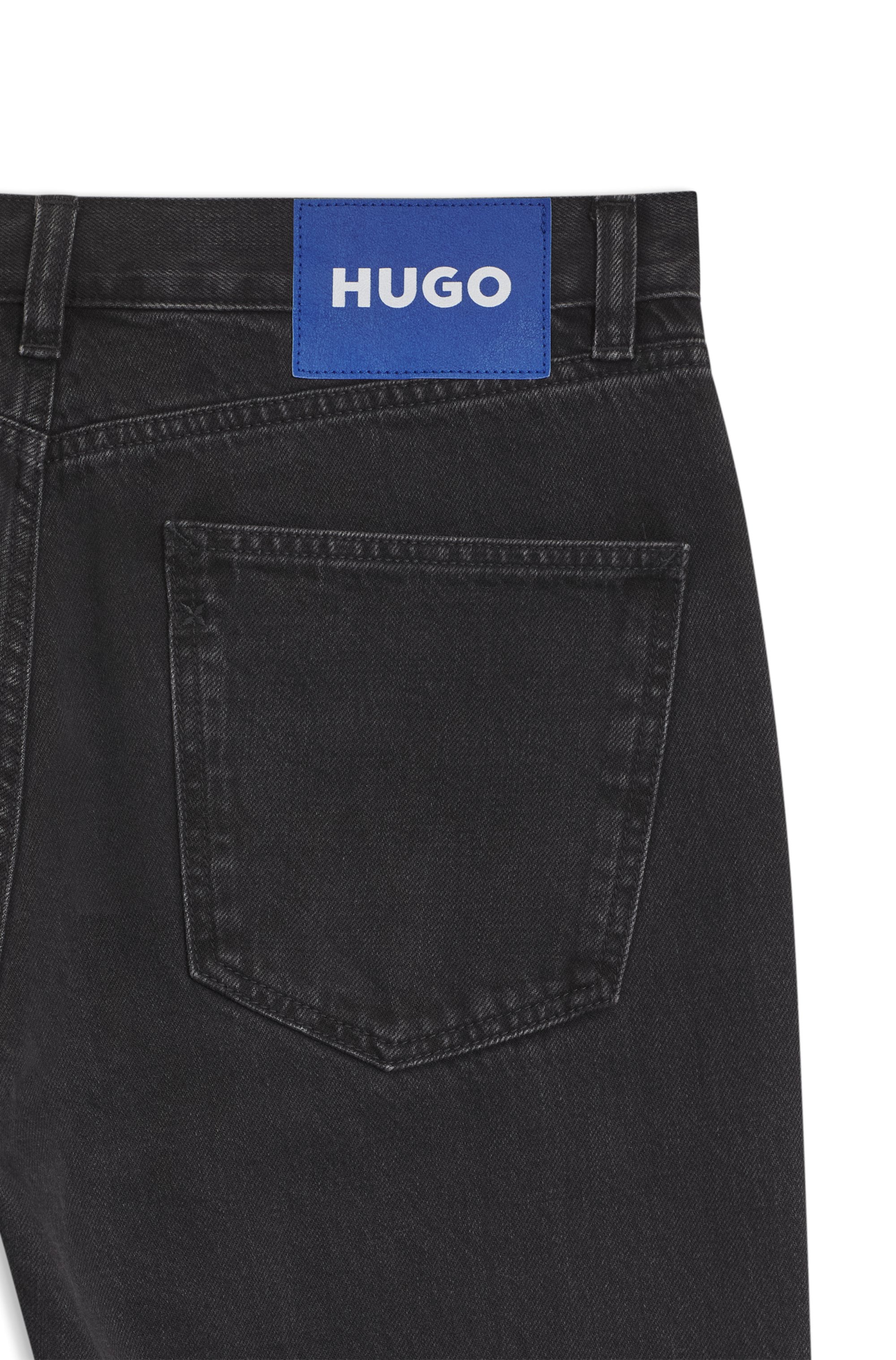 HUGO Regular-fit-Jeans »Jonah« aus reiner Baumwolle, Rinsed Washed, mittlere Bundhöhe