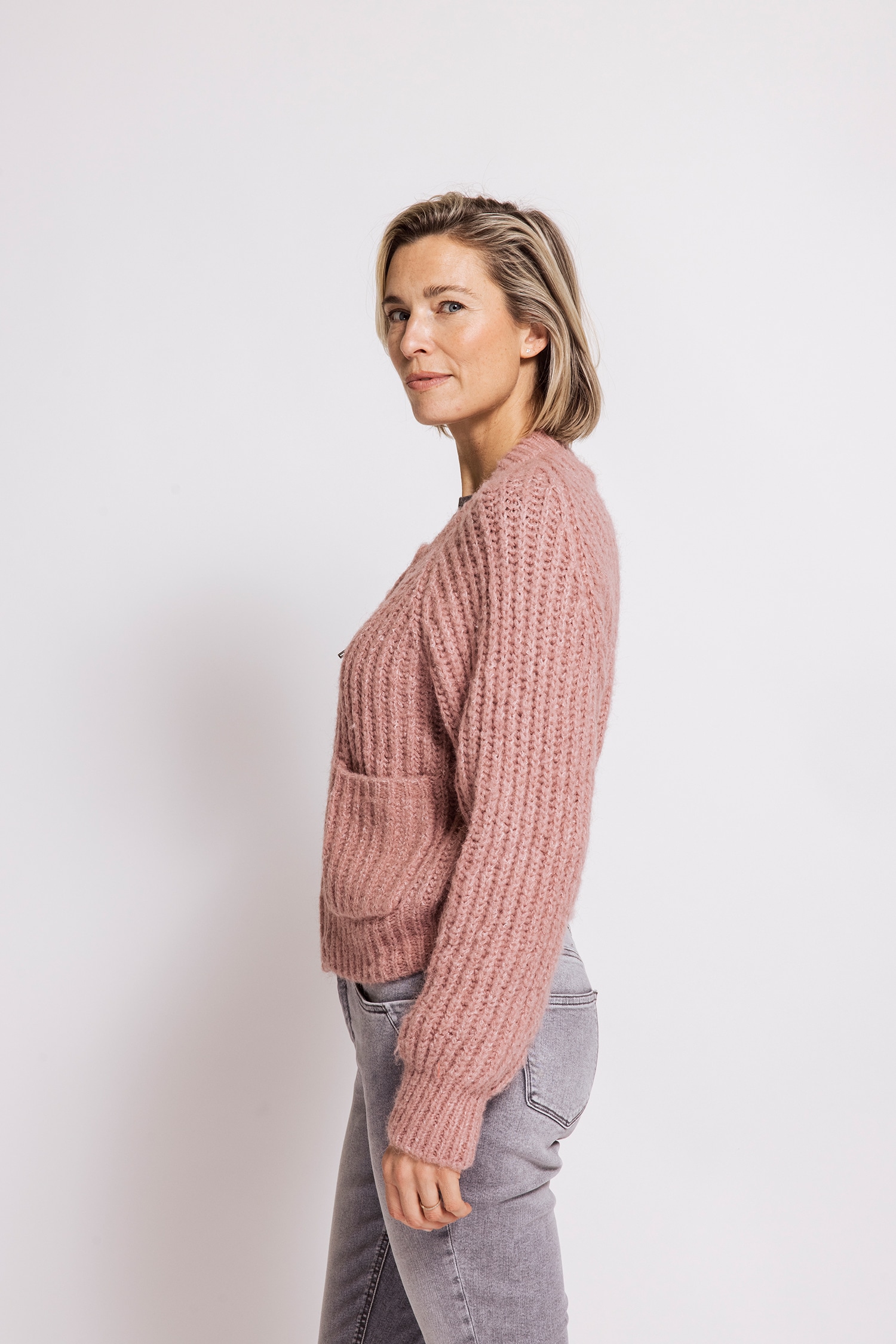 Zhrill Strickjacke »CORINNA« lässiger Look, Regular Fit, mit Reißverschluss, mit Rippenstruktur