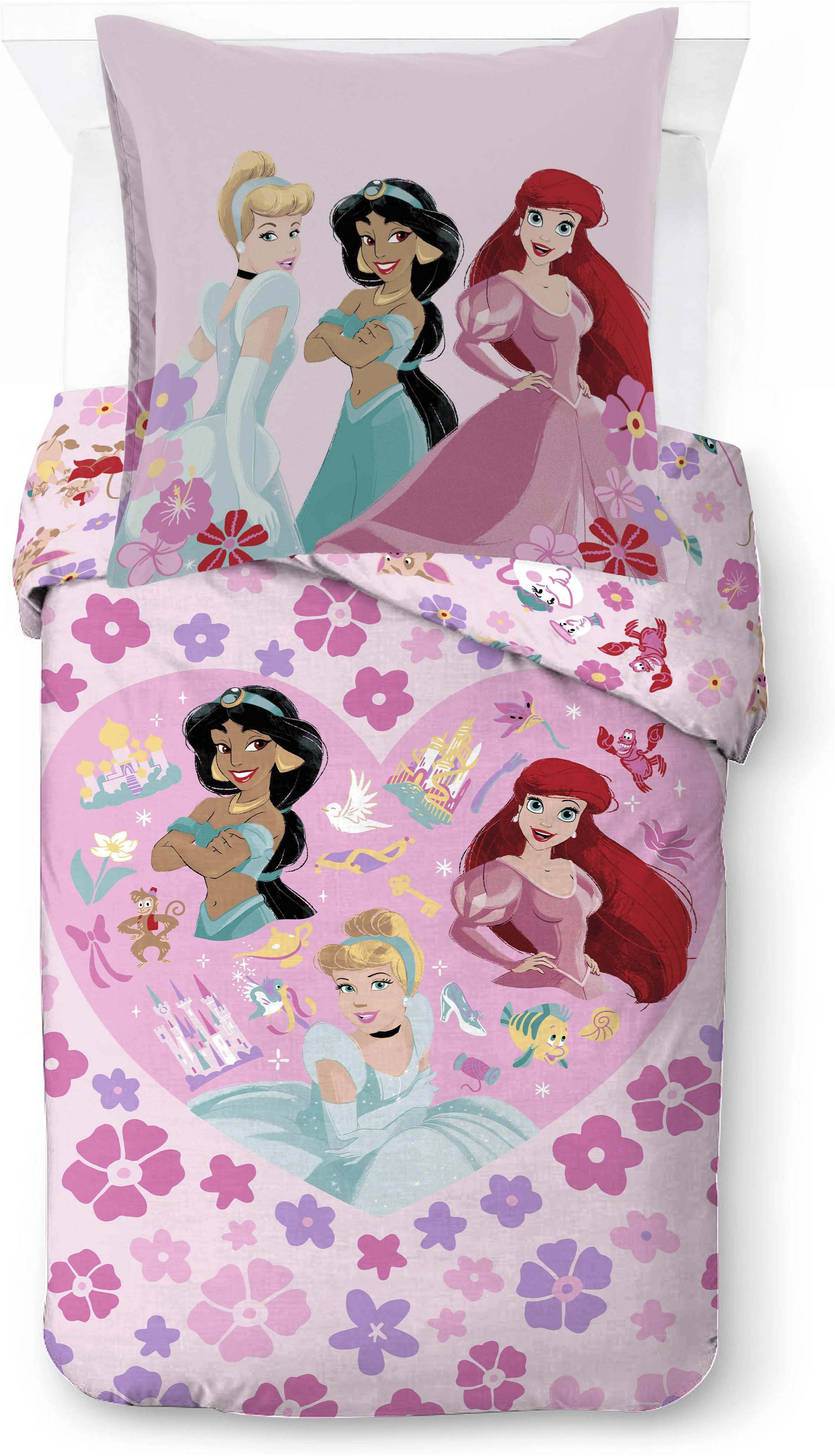 Disney Kinderbettwäsche "Disney Princess Wonderful" 2 100% Baumwolle