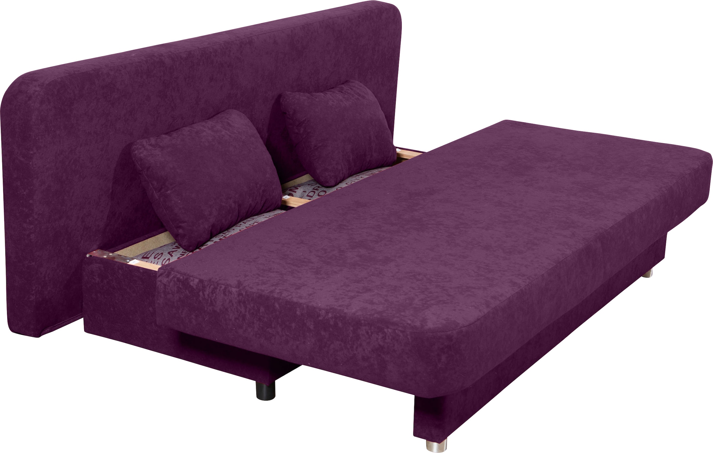 COLLECTION AB Schlafsofa »Ulla inkl. Bettfunktion und Bettkasten«, Schlafsofa,Bettfunktion,Bettkasten,inkl. Rückenkissen,Armlehnekissen