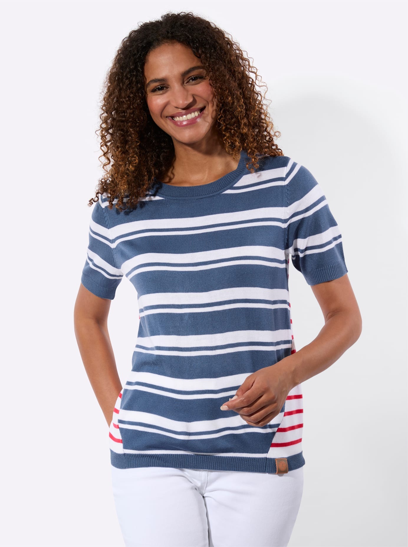 Casual Looks Kurzarmpullover "Kurzarm-Pullover" günstig online kaufen