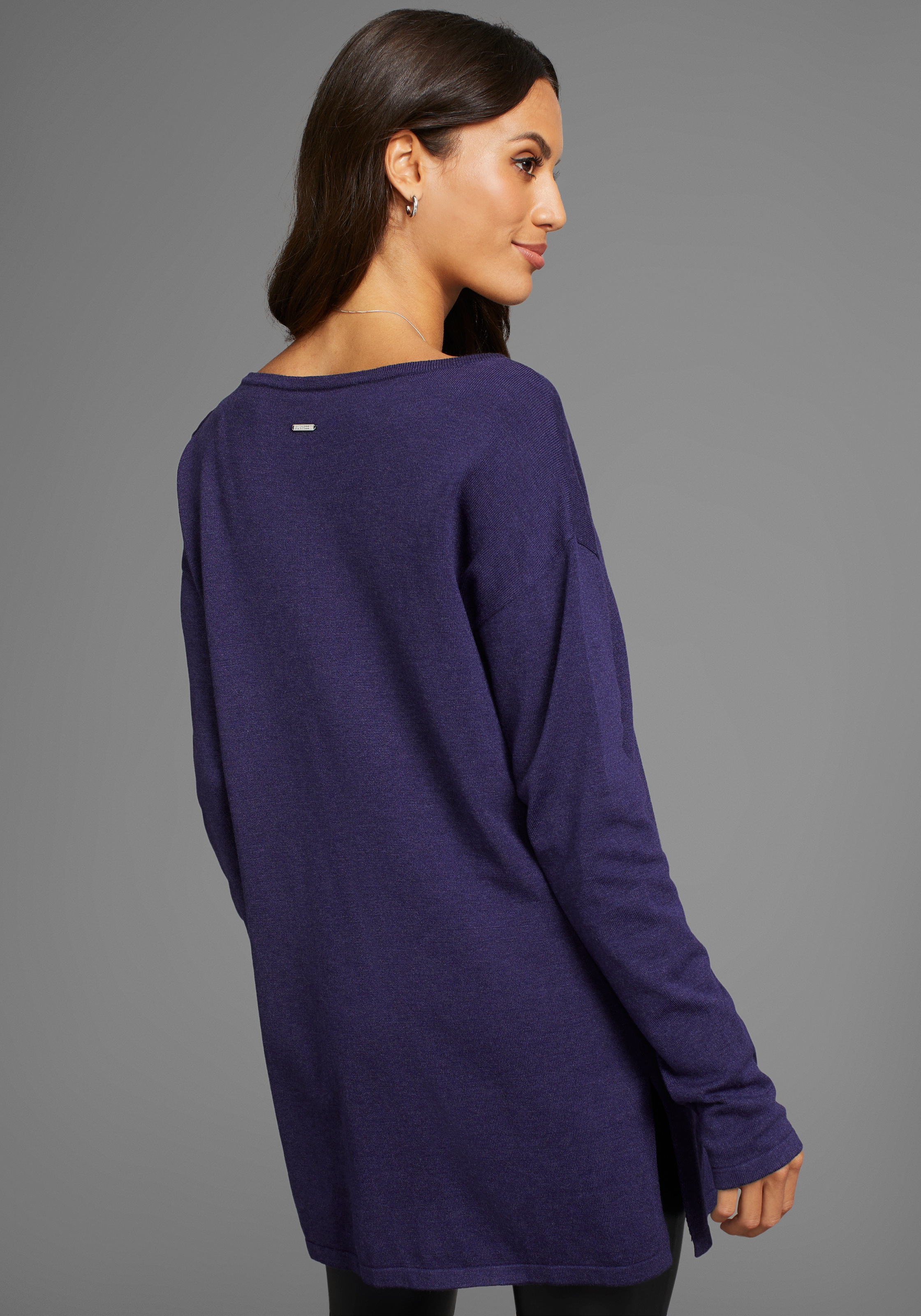 Laura Scott Longpullover, mit Schleifendetail
