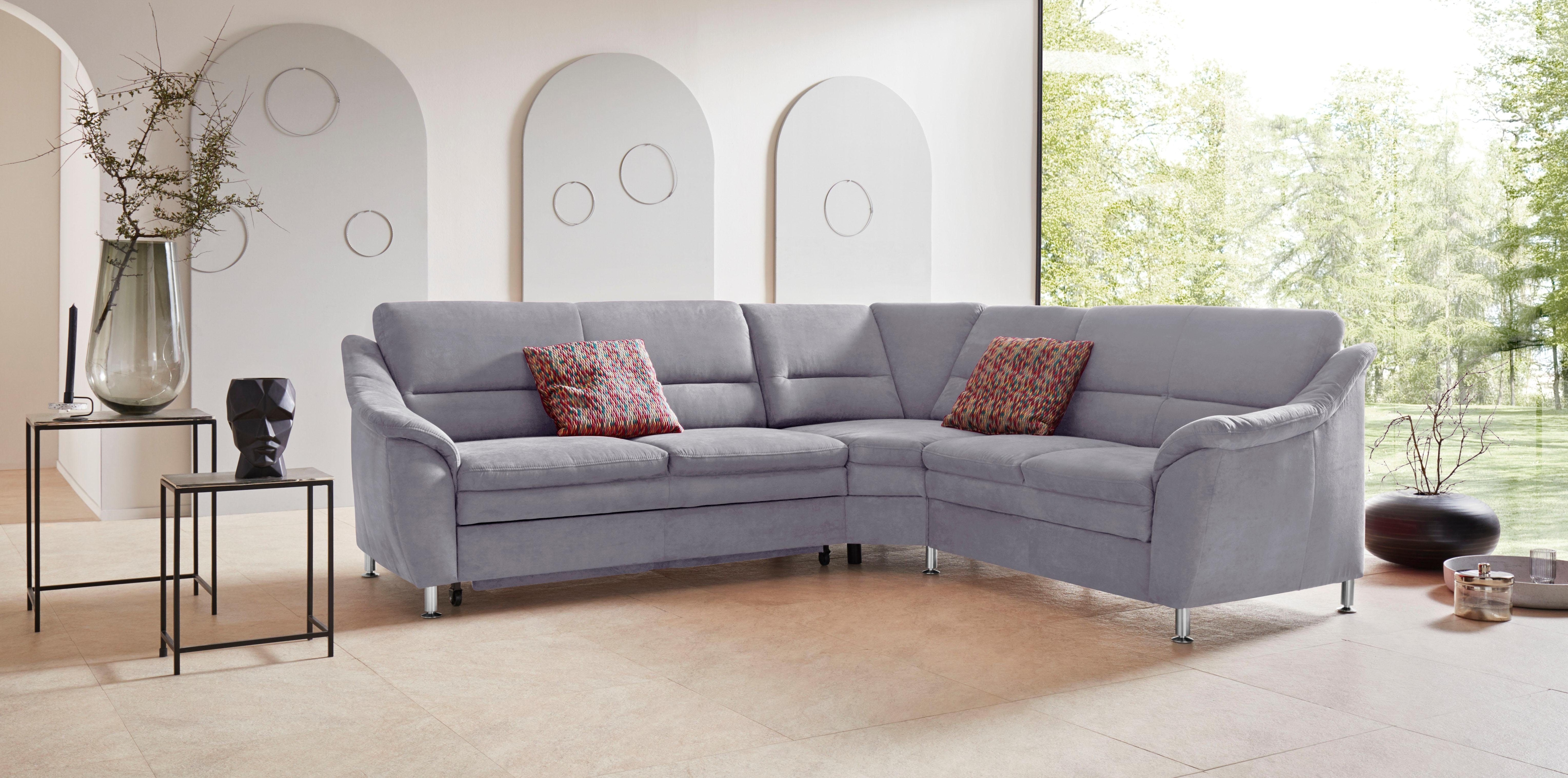 OTTO home Ecksofa "Cardoso L-Form" mit Trapezecke für mehr Sitzkomfort, wahlweise auch mit Schlaffunktion