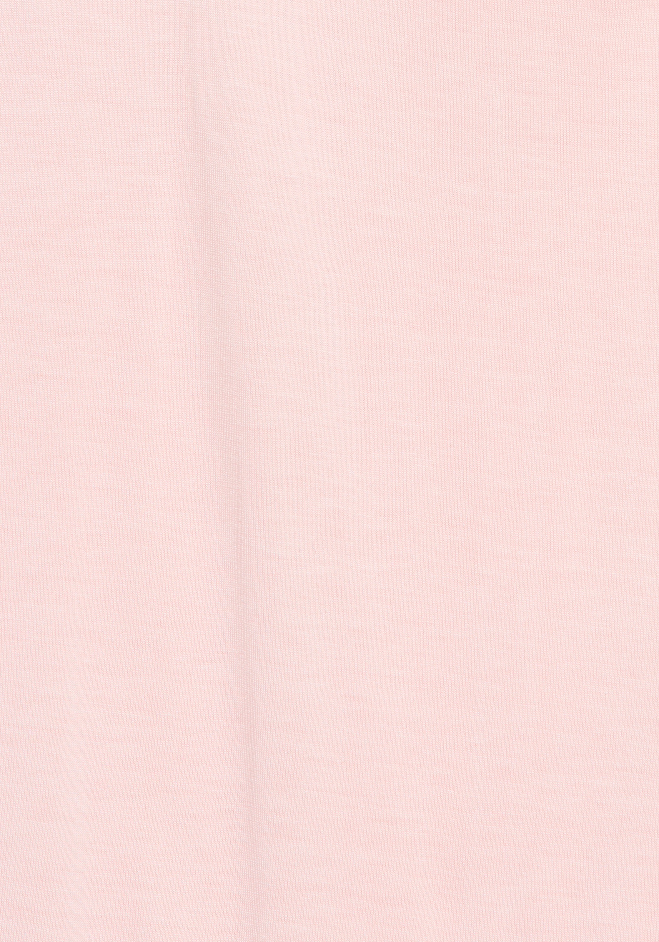 Pyjamaoberteil LASCANA, Damen, Gr. 36/38, blau (rosa), Single Jersey, Obermaterial: 100% Viskose, unifarben, hüftlang, Rundhals, angeschnitten, Shirts, mit Spitzenbesatz an der Schulter 4