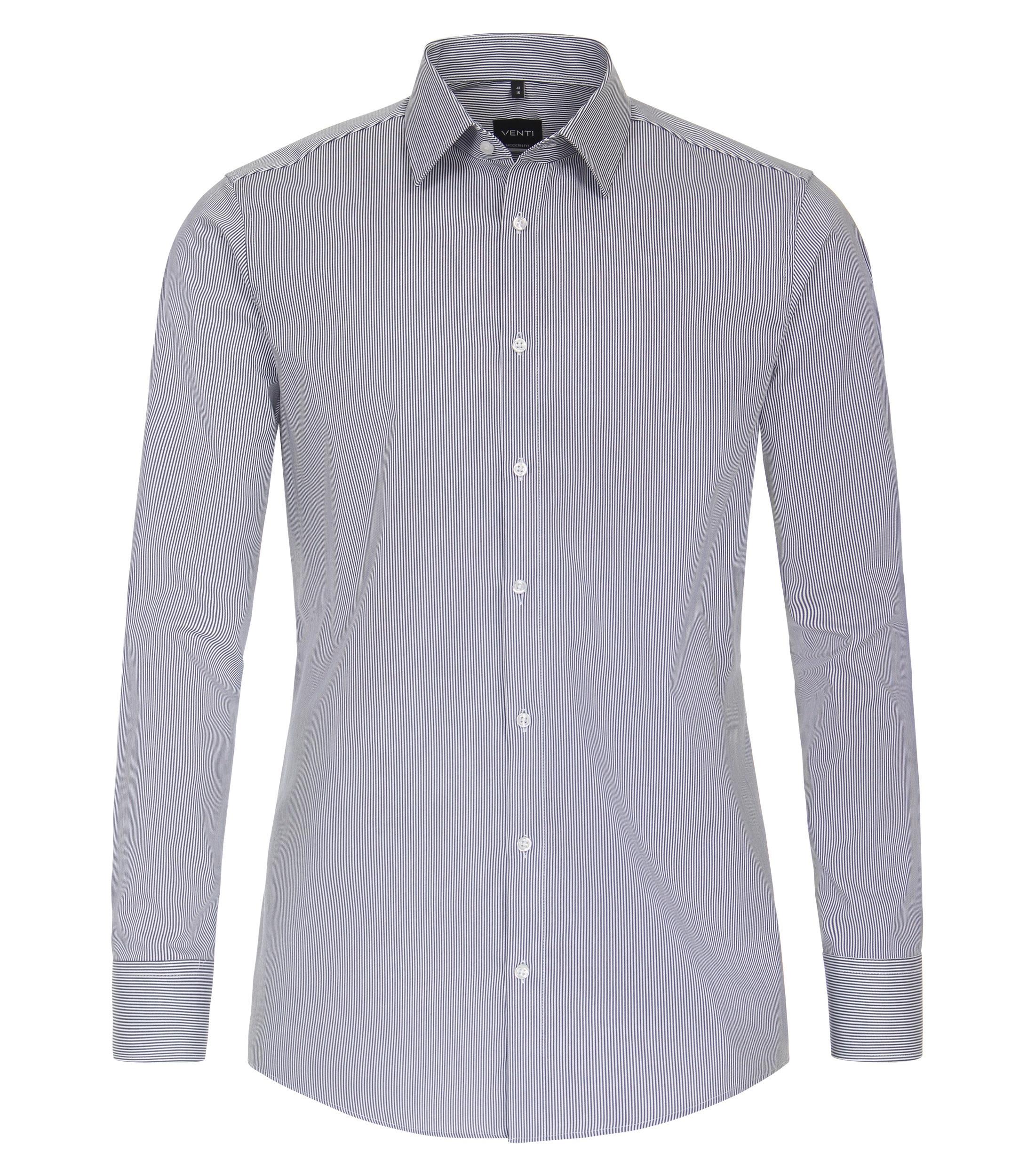 VENTI Business Shirt Striped Medium Blue 44 4