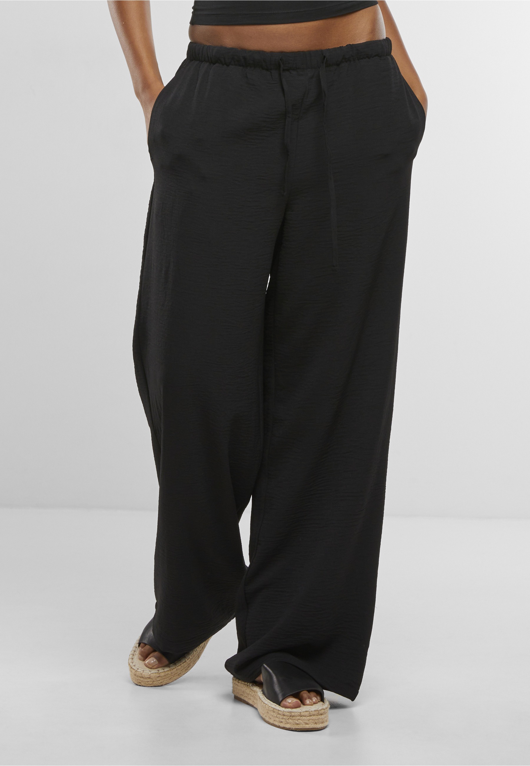 Thumbnail - URBAN CLASSICS Stoffhose "Urban Classics Ladies Structured Wideleg Pants"