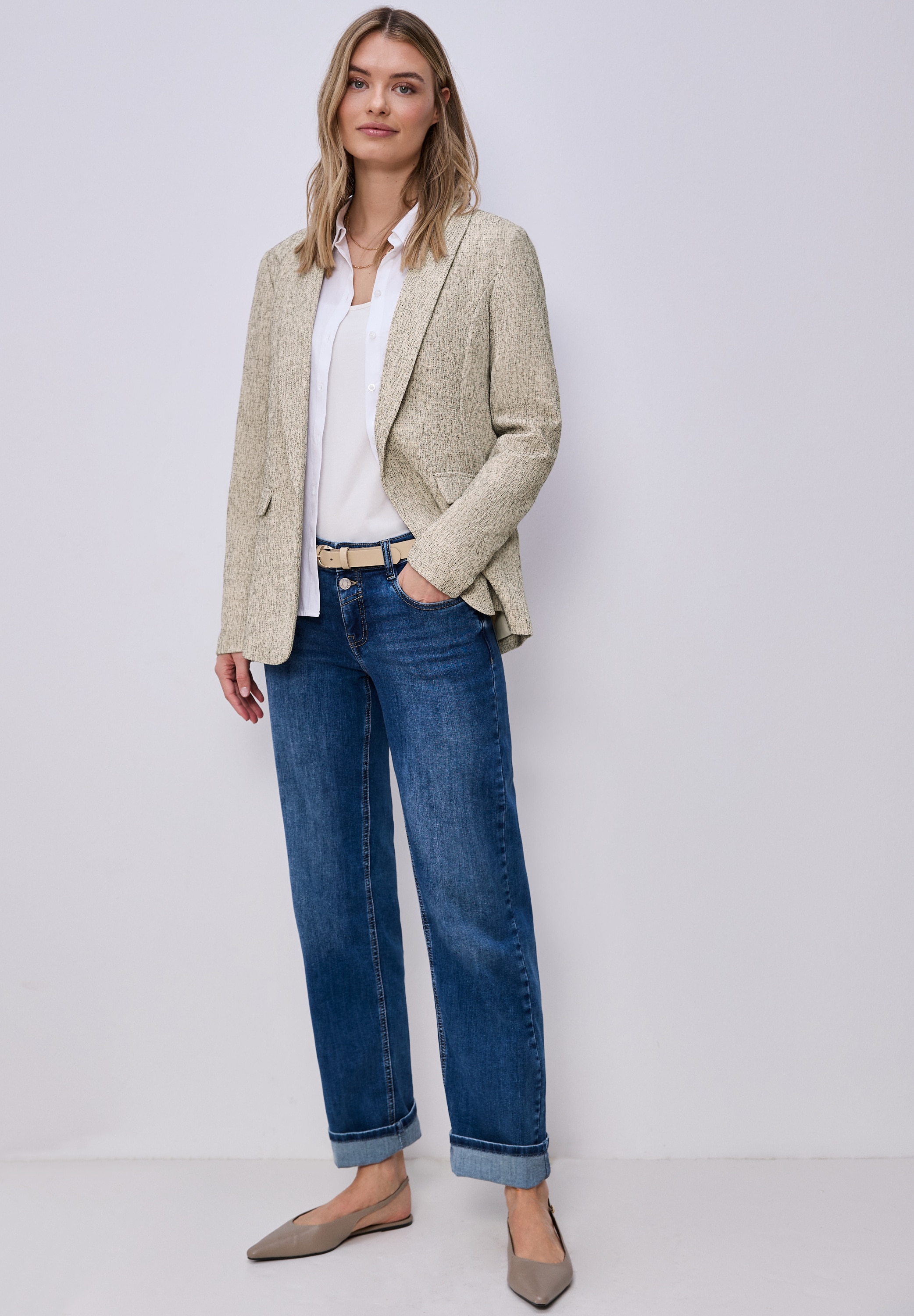 STREET ONE Longblazer mit Schalkragen