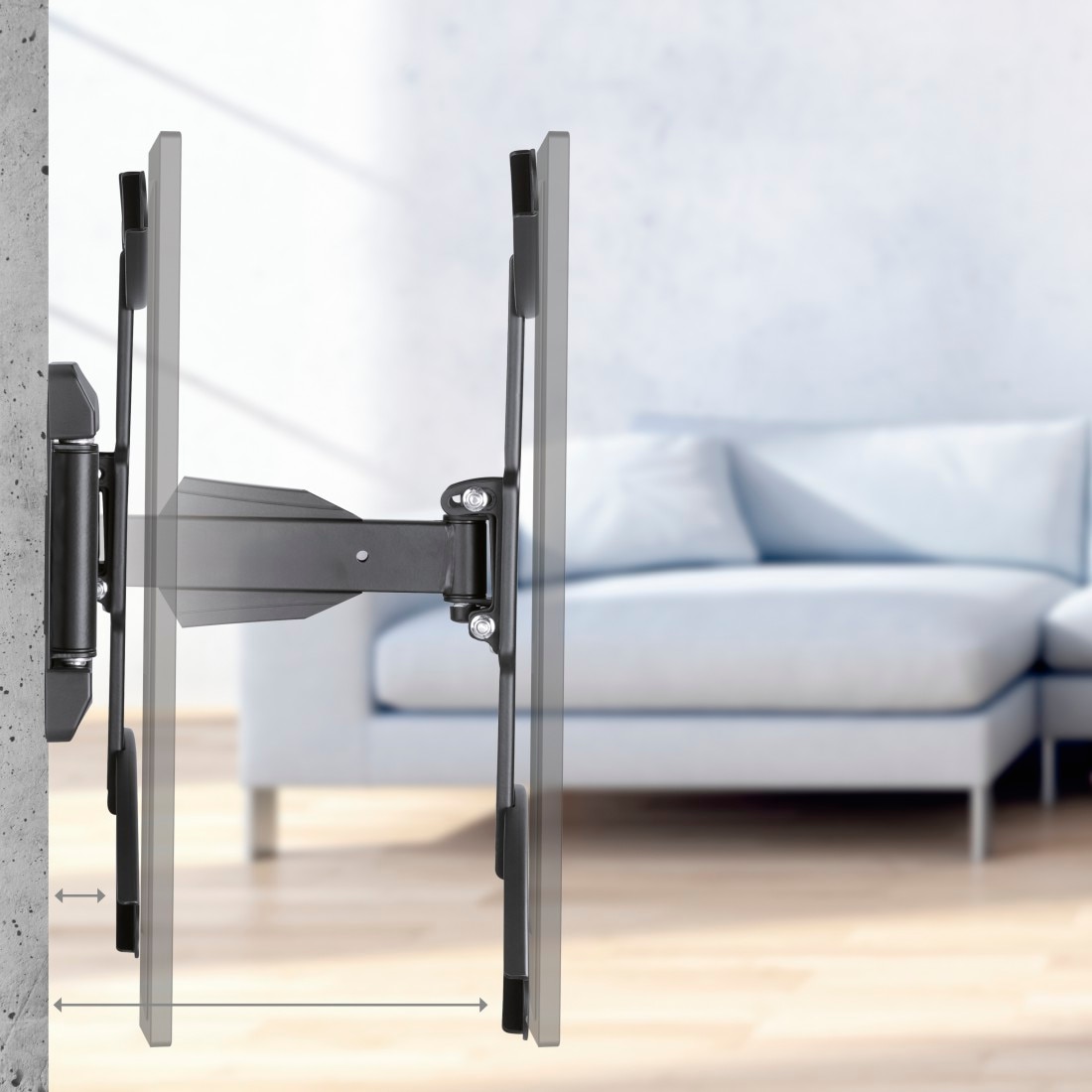 Hama TV-Wandhalterung »Wandhalterung (neigbar, schwenkbar, ausziehbar, 32"- 65", VESA400x400)«, bis 165 cm Zoll, bis 33 kg