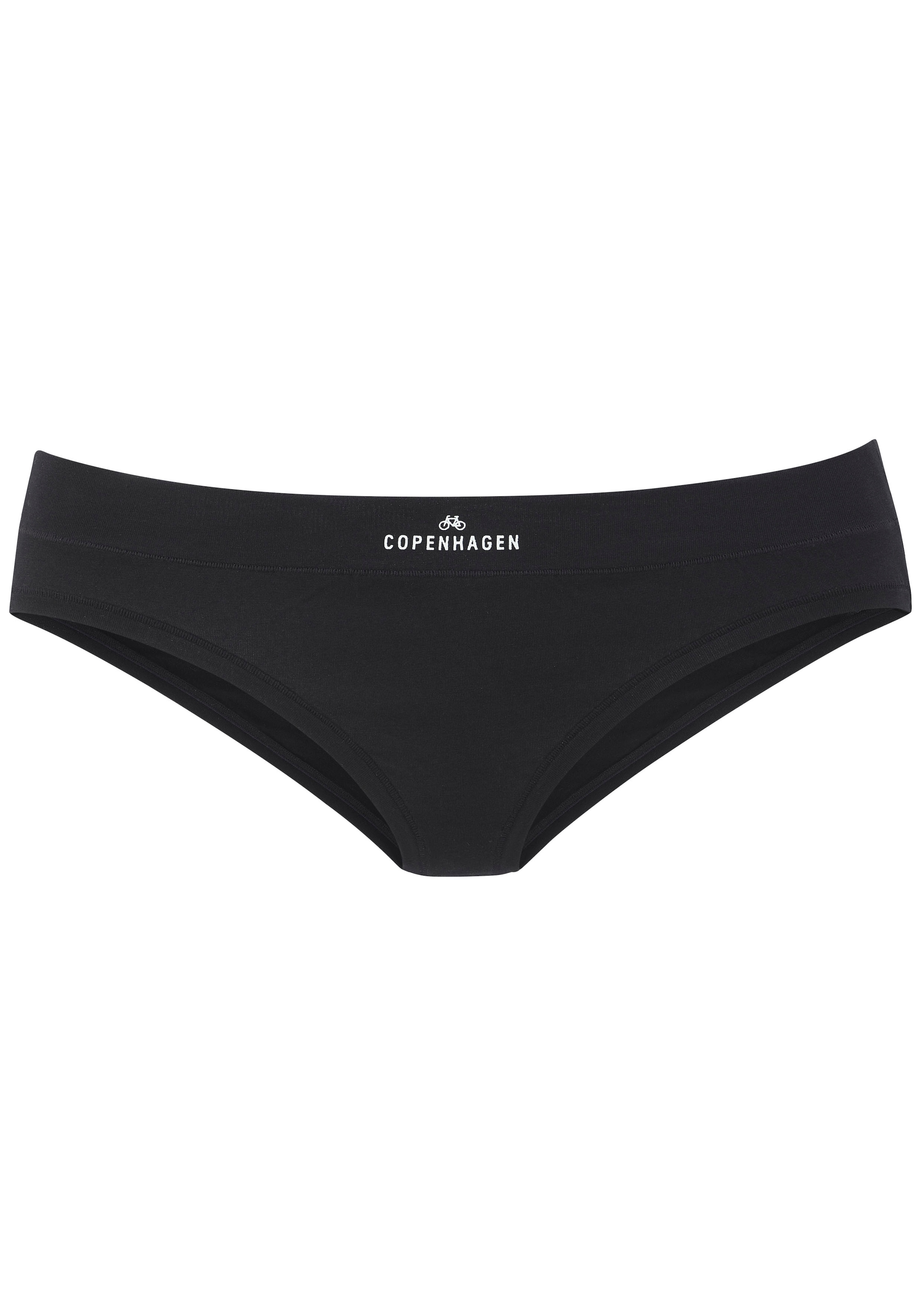 Copenhagen Studios Bikinislip »mit Logodruck am Bund«, (3er-Pack), aus softer Bio-Baumwollqualität