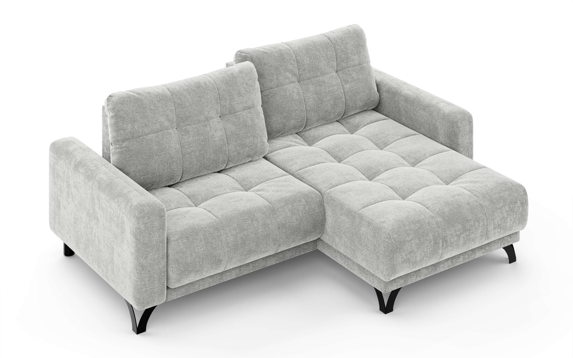 INOSIGN Ecksofa »FAIRVIEW mit verstellbaren Rückenlehne, Maße B/T/H: 234/174/93 cm«, L-Form mit Wellenunterfederung, Recamiere beidseitig montierbar
