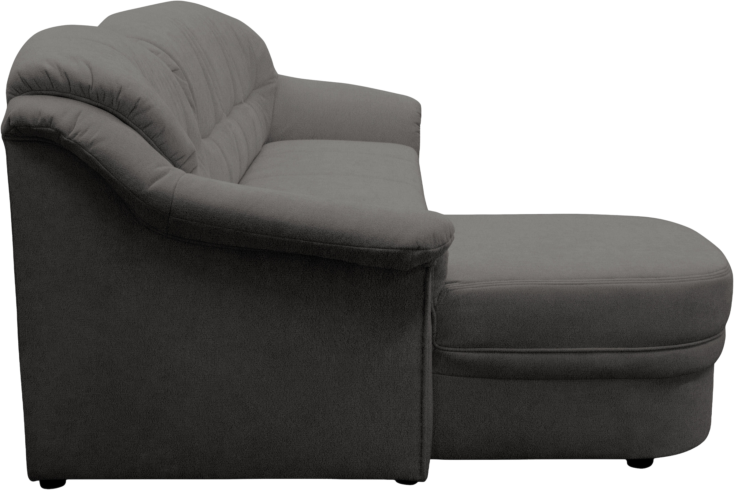 OTTO home Ecksofa »Nyborg 234 x 142 cm, stabil, komfortabel, formschön mit Steppungen« L-Form, aus pflegeleichtem, weichen Microfaser Bezug