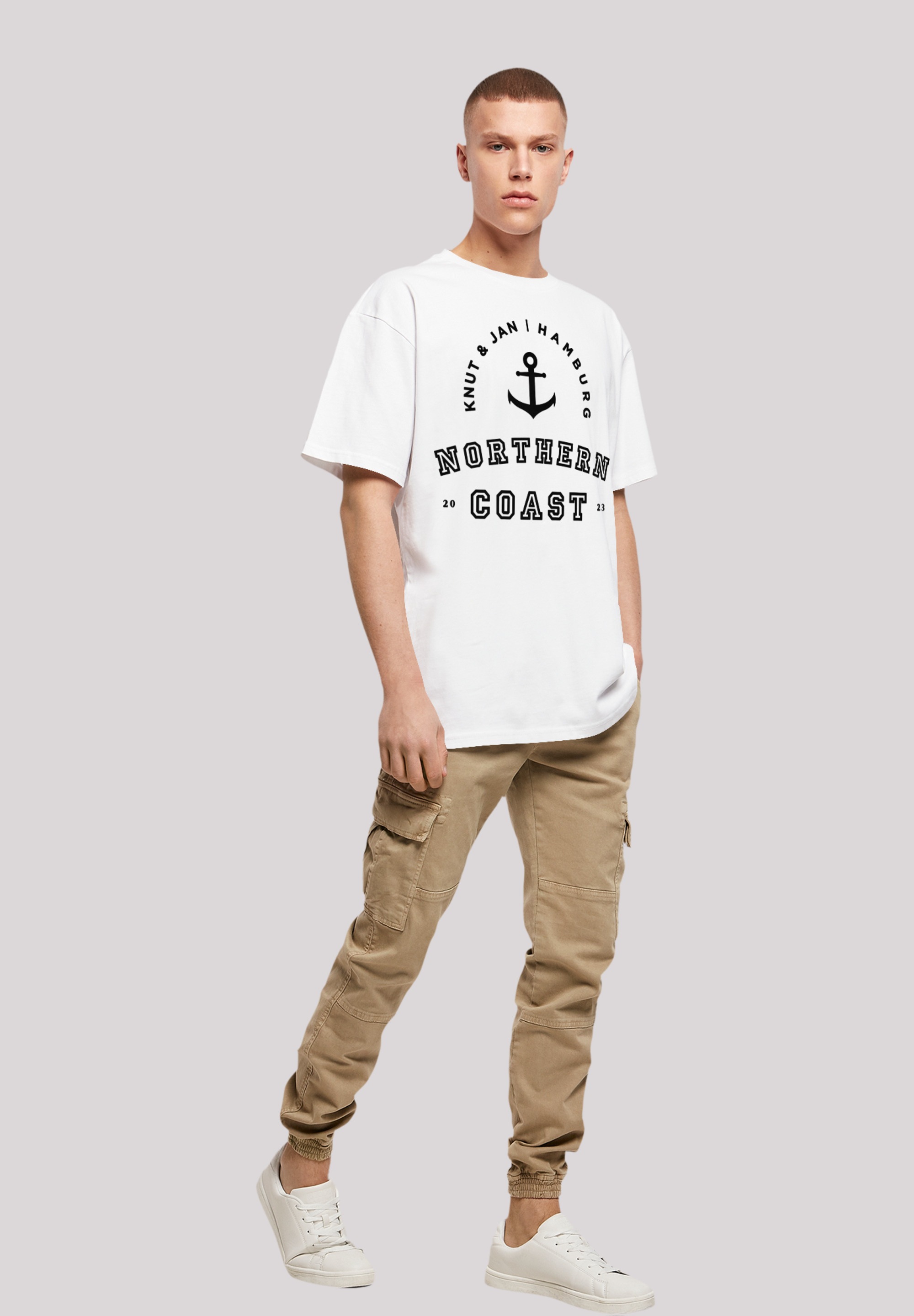 F4NT4STIC T-Shirt »Northern Coast Nordsee Knut & Jan Hamburg«, Print