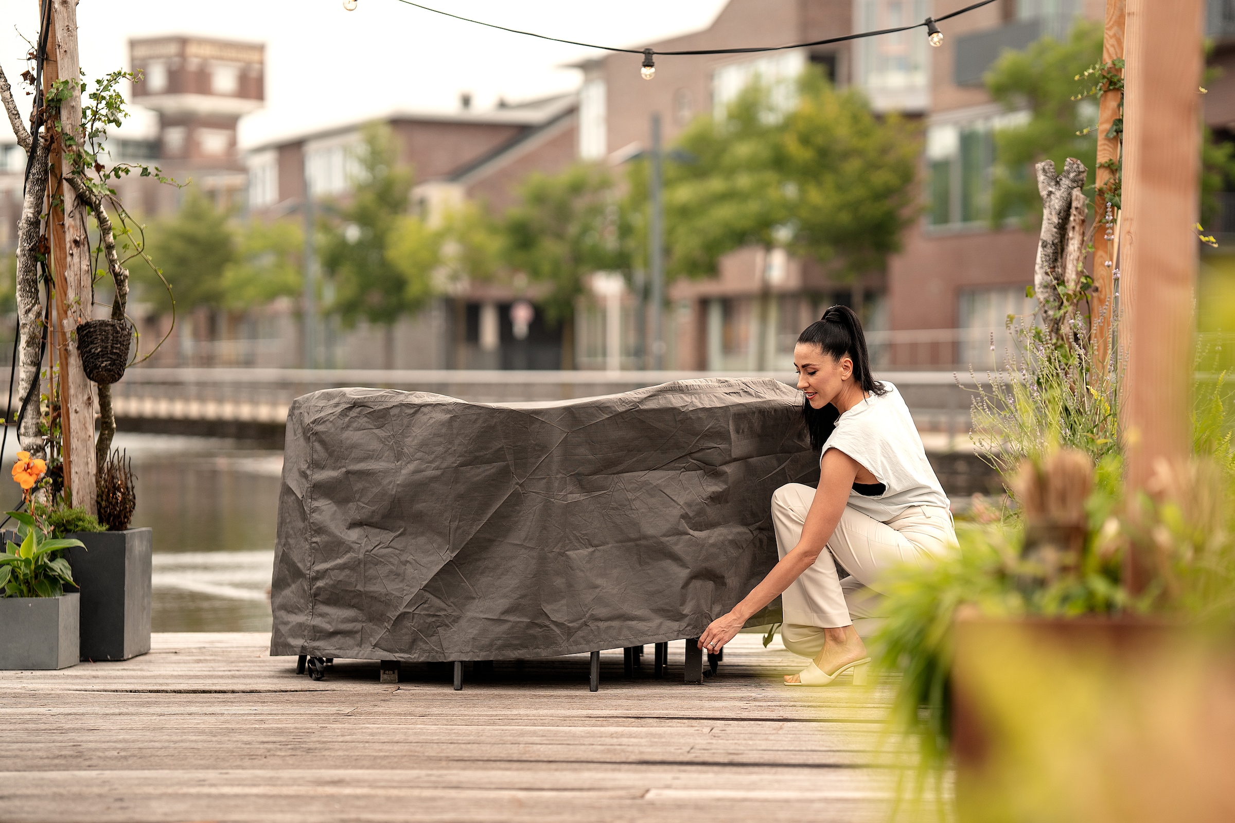 winza outdoor covers Gartenmöbel-Schutzhülle »Premium« mit Klettverschluß, für Gartenset rund bis 170 cm