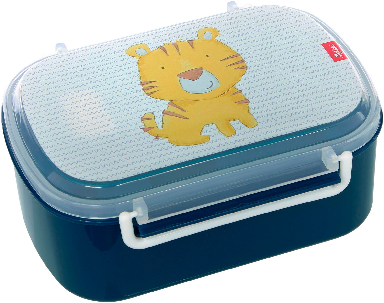 Sigikid Lunchbox "Tiger blau", (2 tlg.)