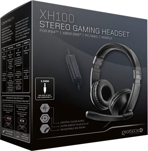 Gioteck Gaming-Headset »Gioteck GI018616 XH-100«, Geräuschisolierung