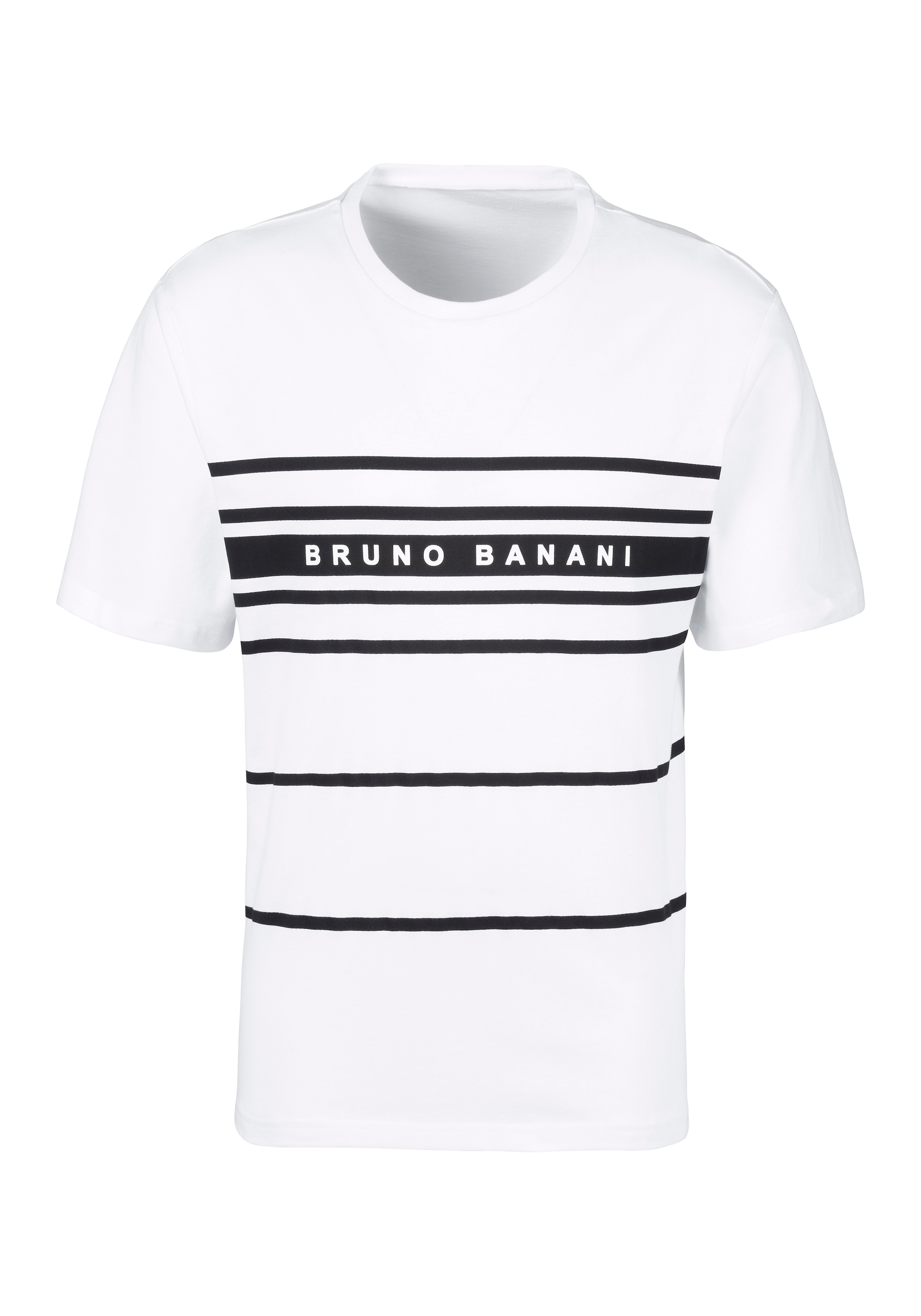 Bruno Banani Pyjama, (Spar-Set, 3 tlg.), Shirt mit Shorts und langer Hose