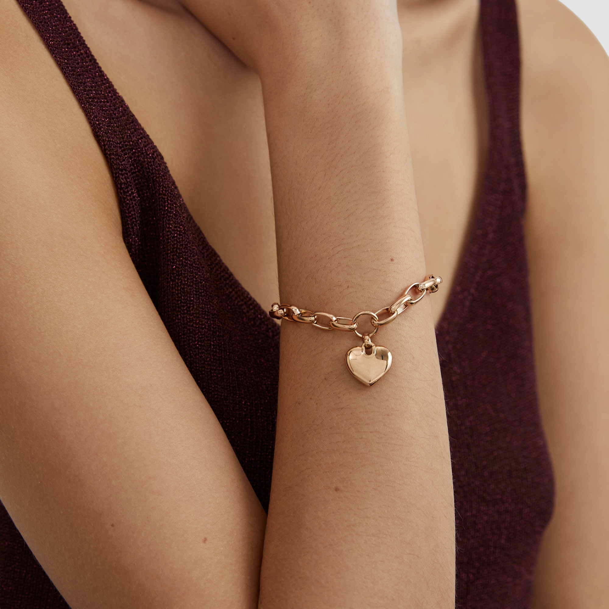 s.Oliver Armband »Chunky Heart, Herz«