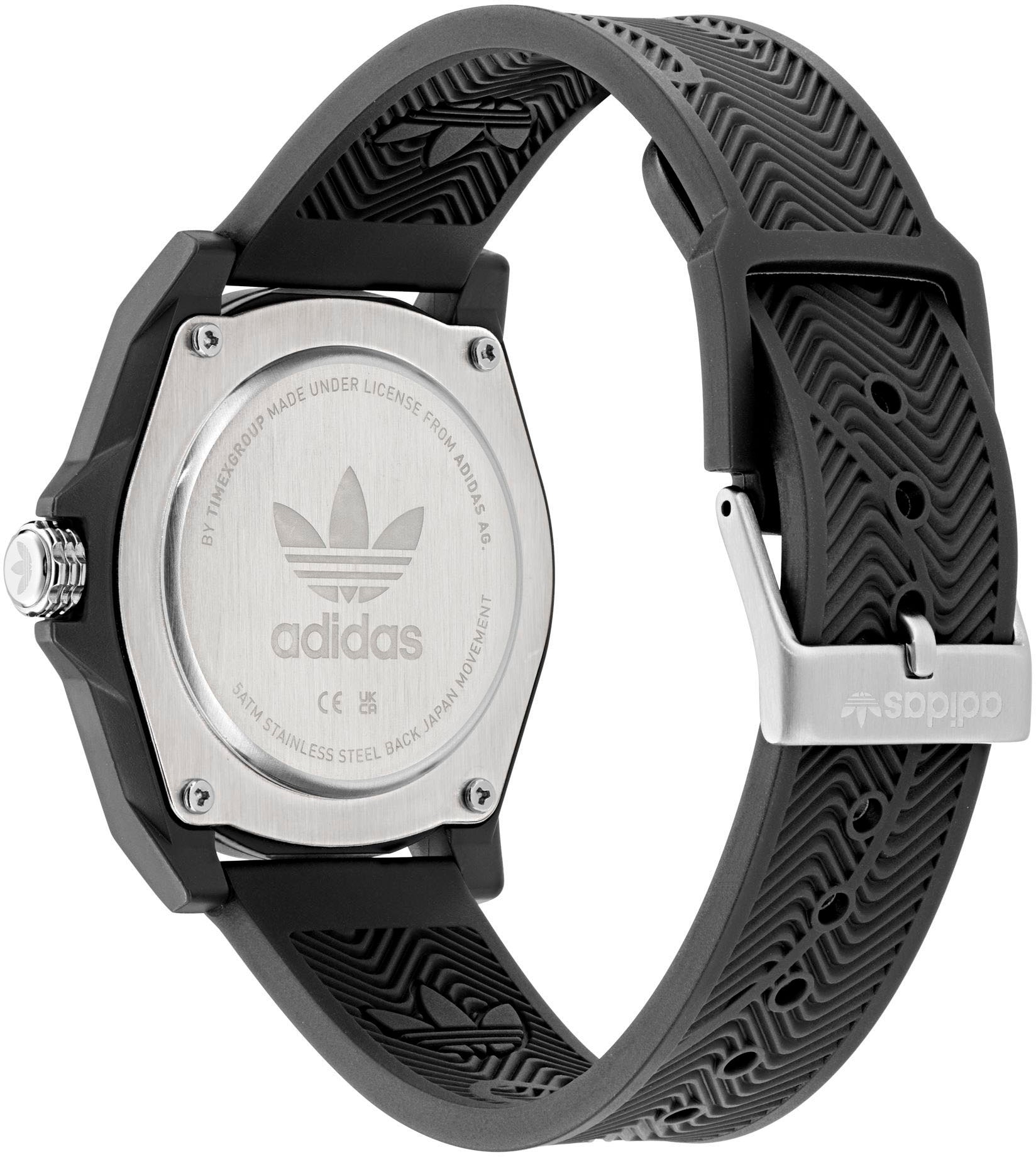 adidas Originals Quarzuhr »PROJECT FOUR«, Armbanduhr, Herrenuhr, Damenuhr,Resinarmband,wasserabweisend bis 5 bar