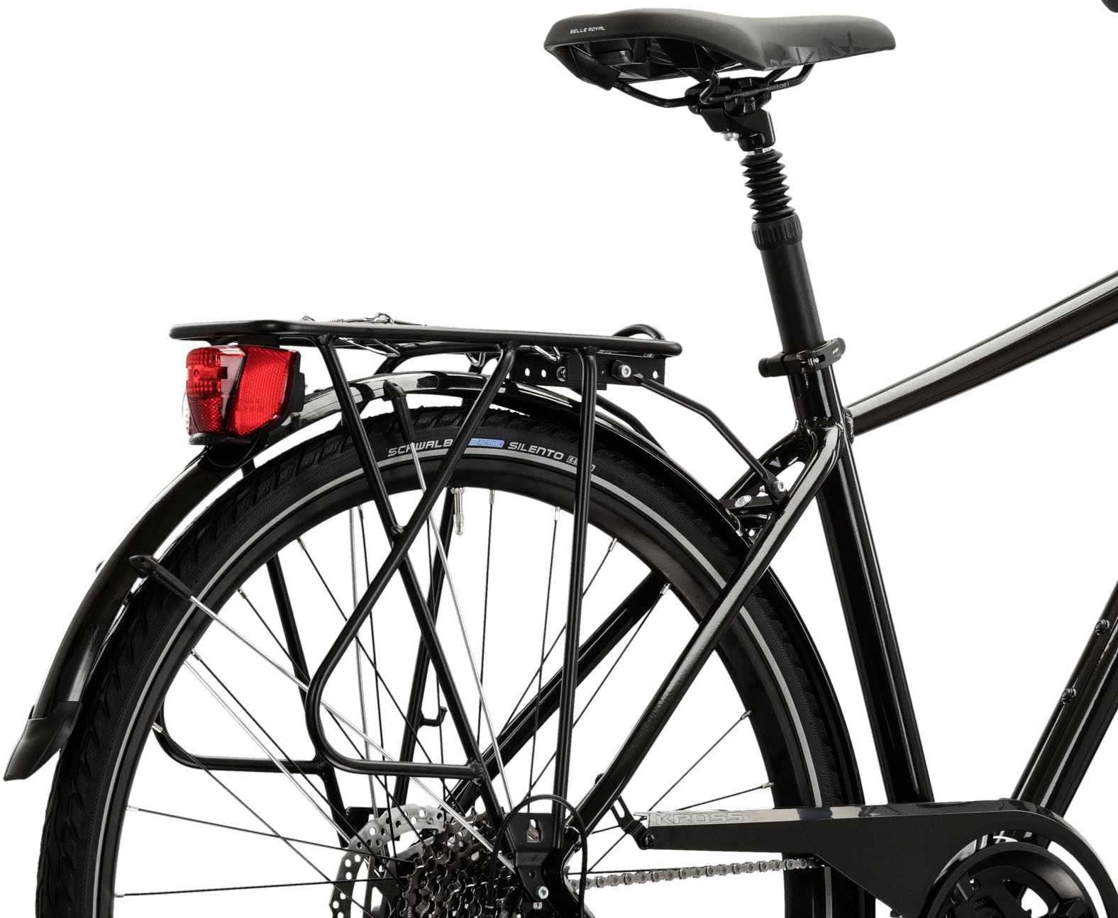 Kross Trekkingrad »Trekkingrad Trans 7.0 schwarz 20 Gänge«, 20 Gang, Shimano, CUES U6020 Schaltwerk, Kettenschaltung