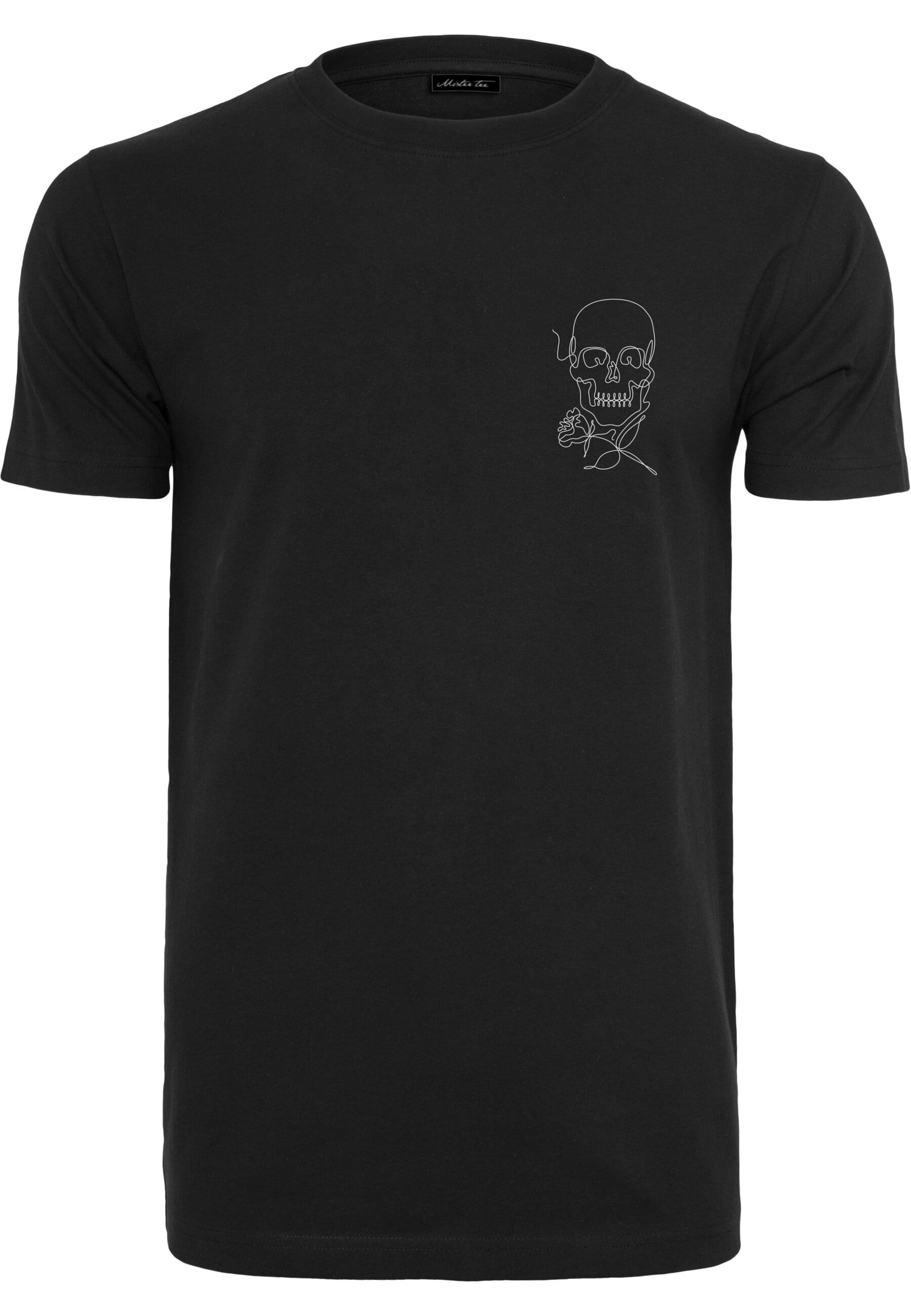 MisterTee T-Shirt "MisterTee Herren Skull One Line Tee" günstig online kaufen