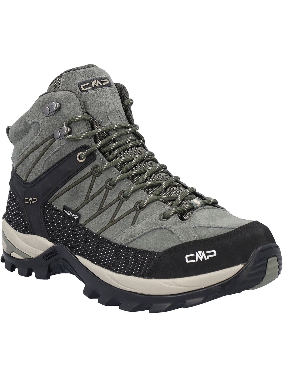 Cmp Damen Grau Grün Wanderschuh "Rigel Mid Wp" erhältlich in Größe 40/41/44/45/46/47 von Baur
