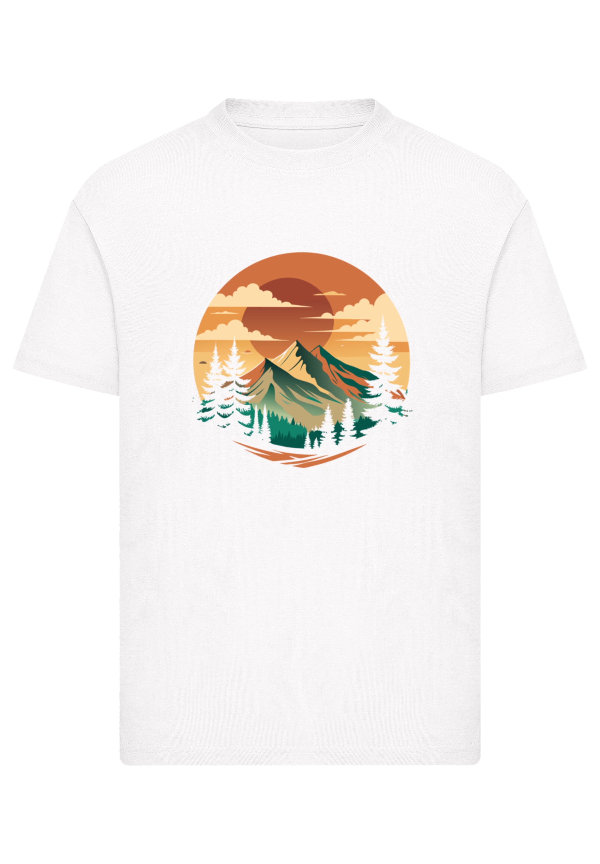 F4NT4STIC T-Shirt »Sonnenuntergang Berglandschaft«, Premium Qualität