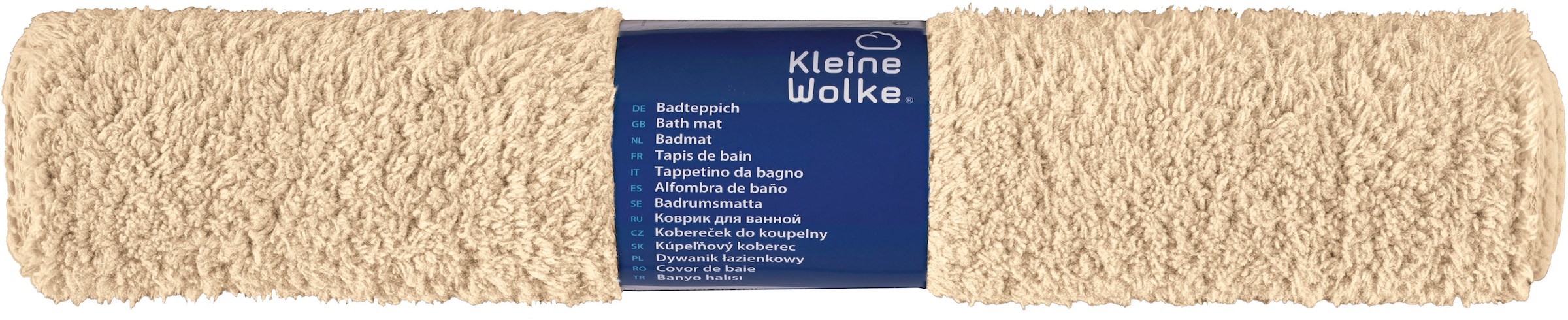 Kleine Wolke Badematte »»Scott«« Höhe 12 mm rutschhemmend beschichtet fußbodenheizungsgeeignet Badteppich, Uni Farben, weich & kuschelig
