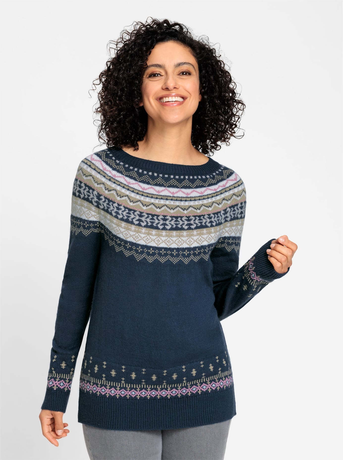 nicht definiert Jacquardpullover »Jacquard-Pullover«