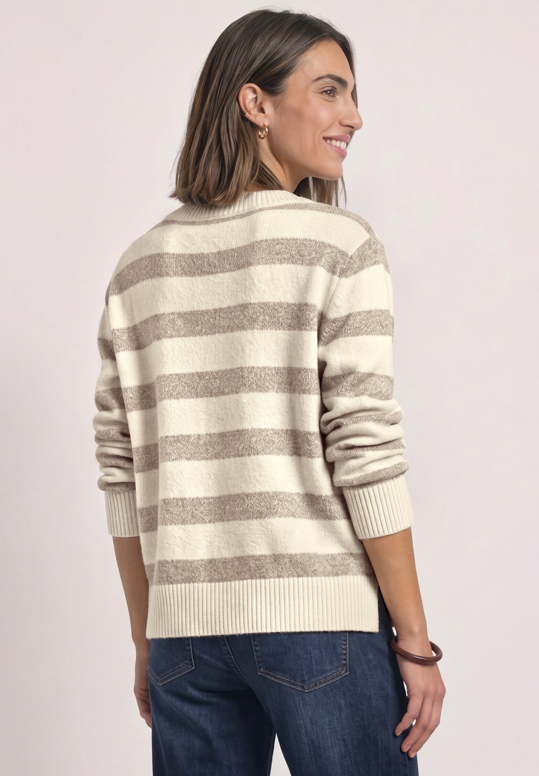 STREET ONE Streifenpullover mit Streifenmuster