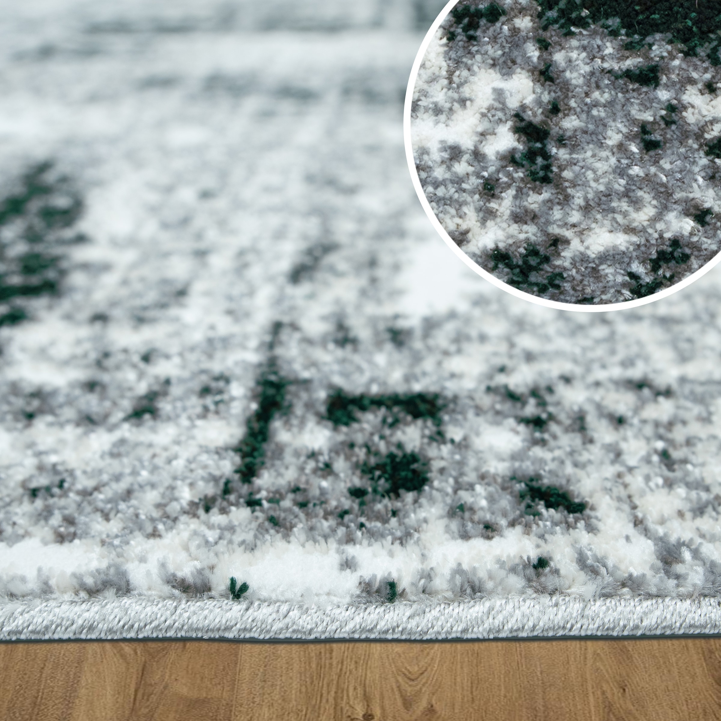 my home Teppich »Salsa« rechteckig 9 mm Höhe mit besonders weichem Flor, Kurzflor, im Vintage-Look, dichte Qualität