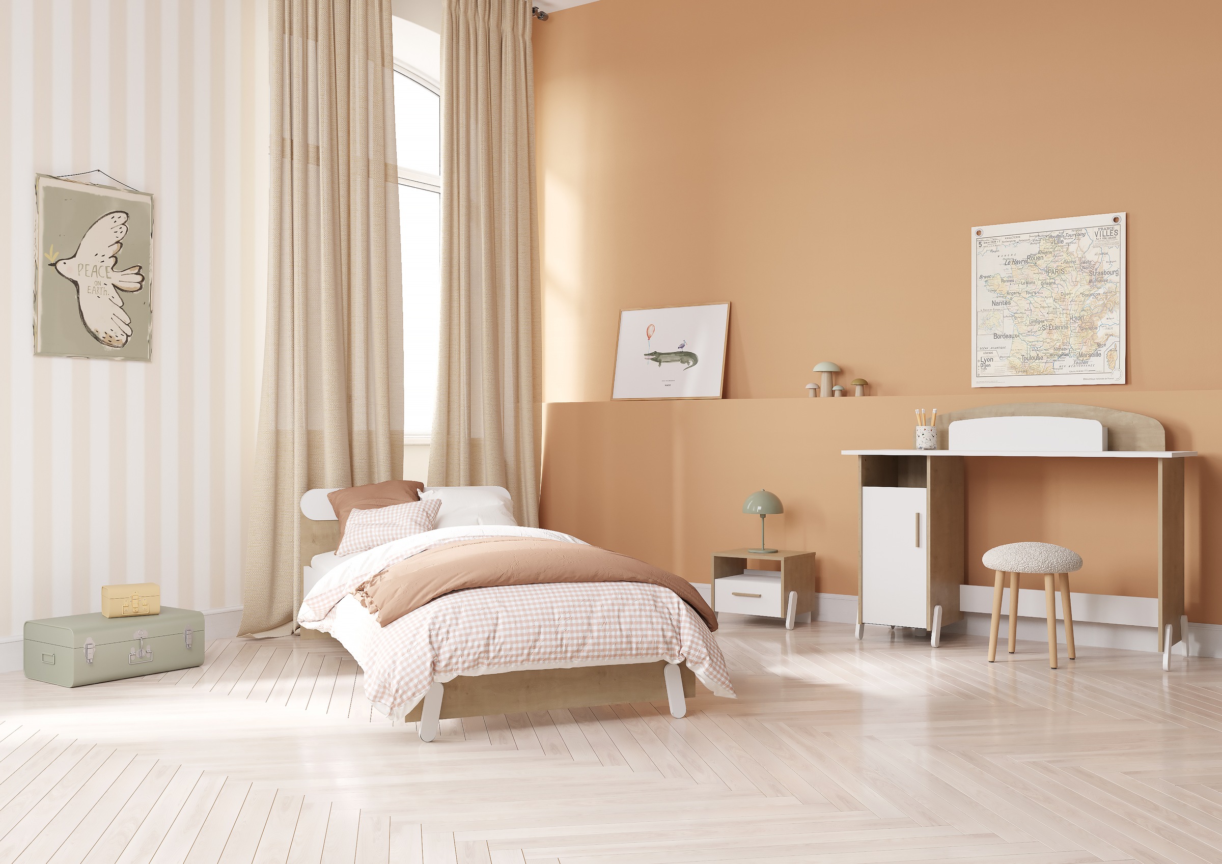 Demeyere GROUP Kinderbett »MEUBLES Naili«, Kinderbett 90/200