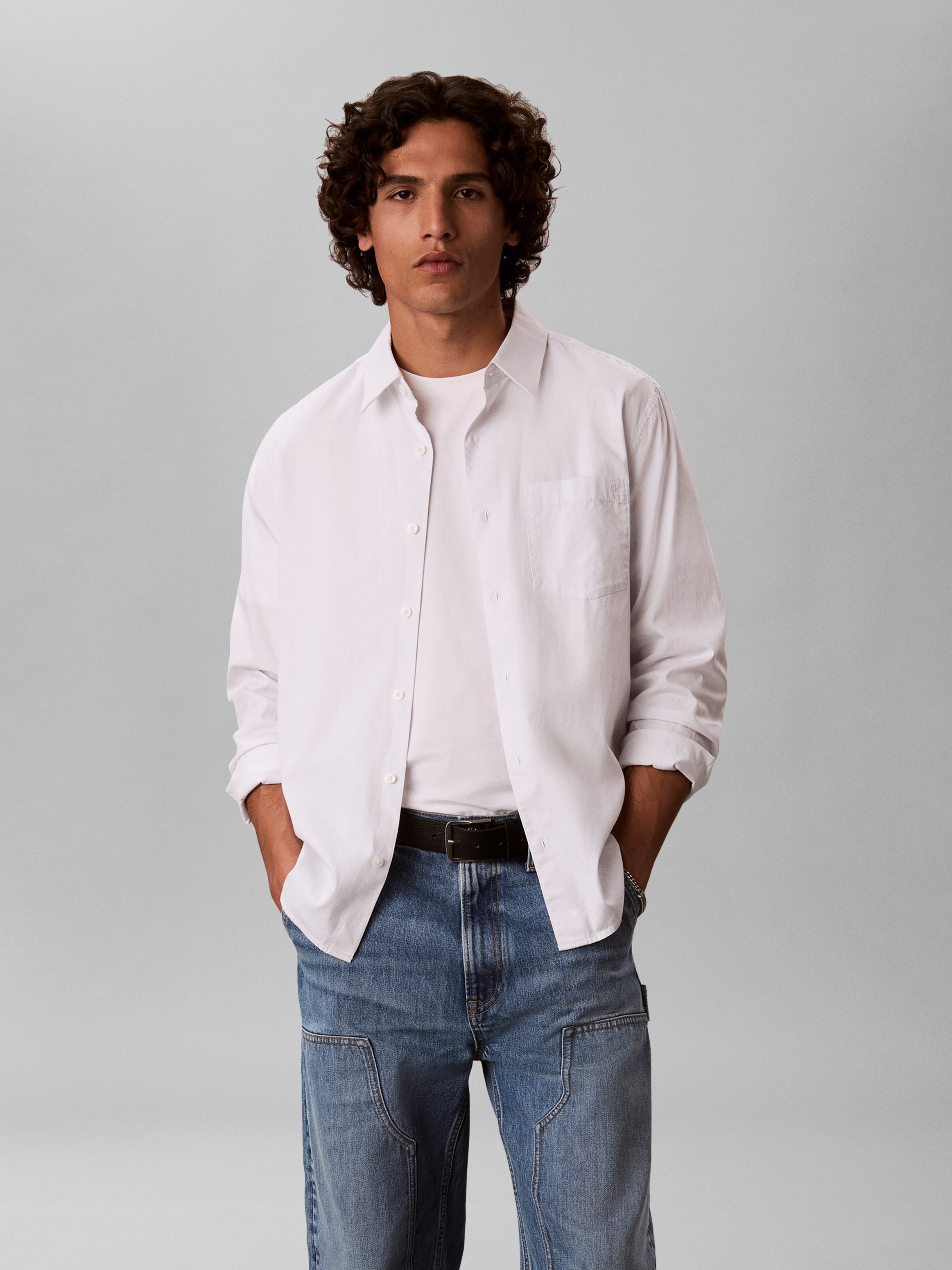 Calvin Klein T-Shirt »SS STRETCH COTTON SLIM TEE« Mit Rundhalsausschnitt