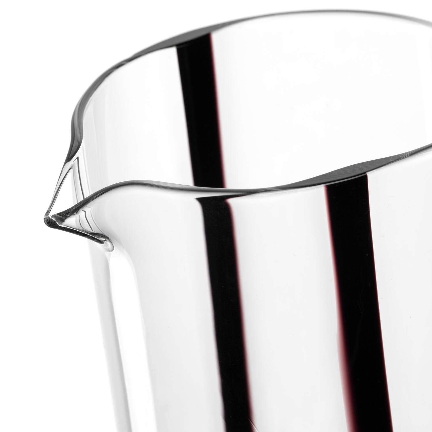 LEONARDO Wasserkrug »BANDA NERA, Krug, 1 Liter« in konischer Form, mit Farbglasstreifen