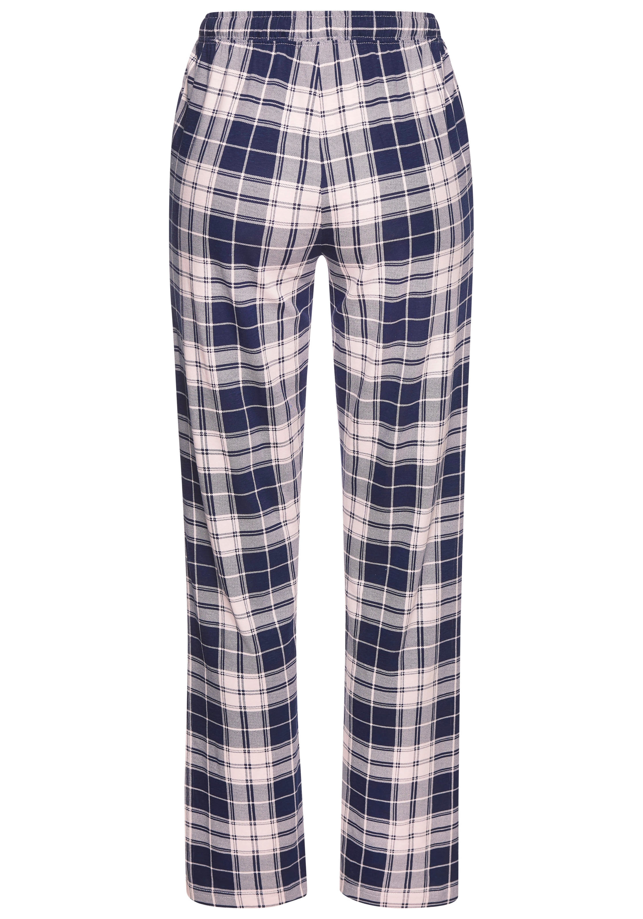 Vivance Dreams Pyjamahose, (Packung, 2 tlg.), Mit Streifen und Karos