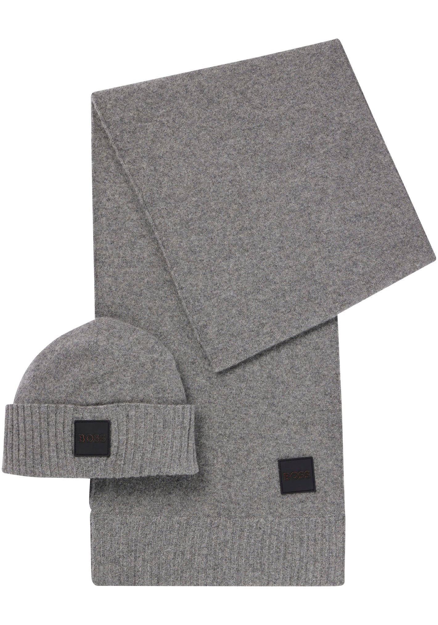BOSS ORANGE Strickschal »Andres«, (Set, 2 St., mit Mütze), Set aus Schal  und Mütze kaufen | BAUR